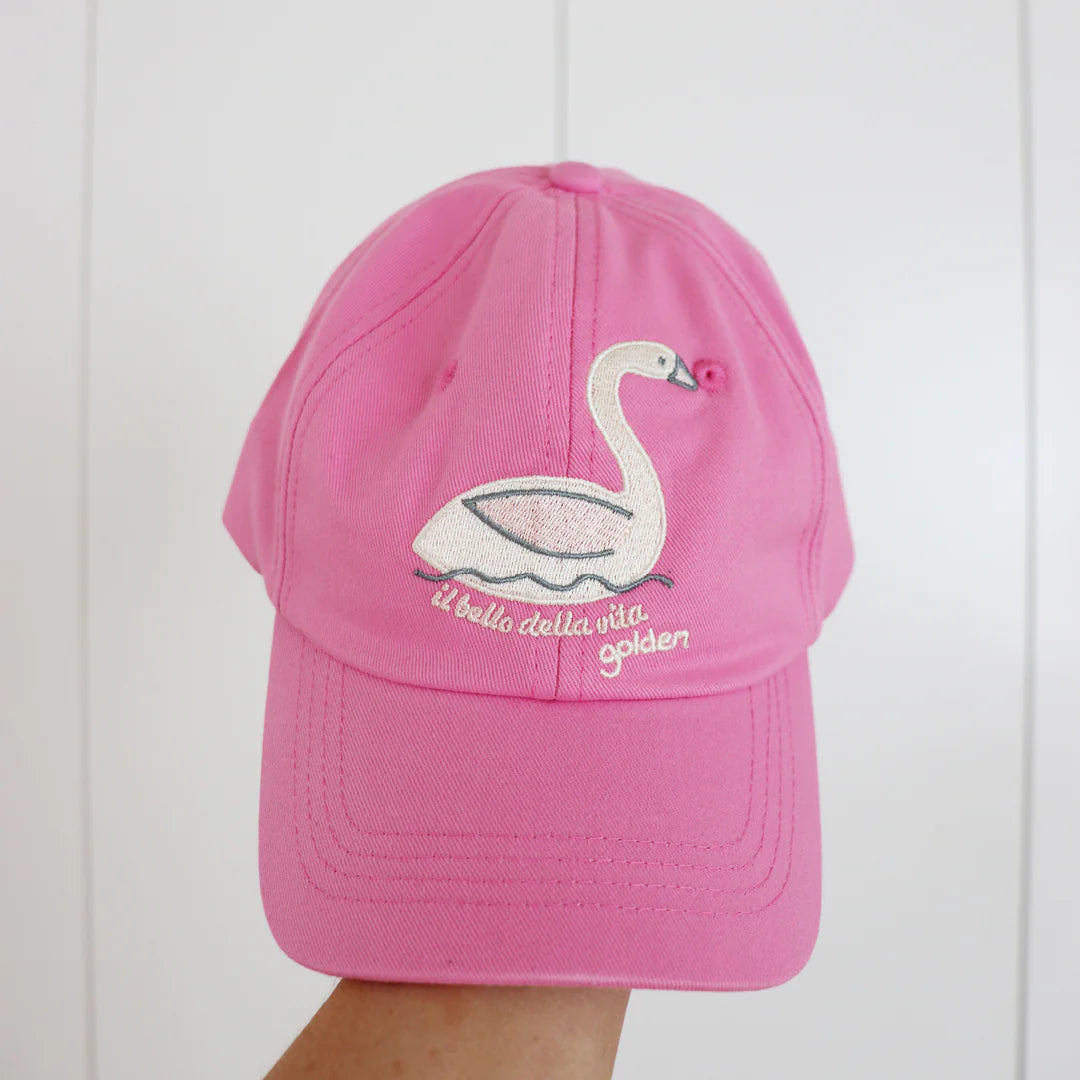 Golden Children Swan Cap | Bubblegum