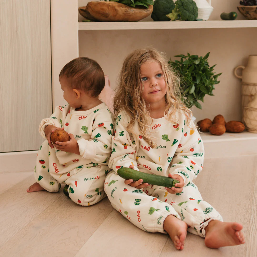 Golden Children Ciao Farmers Market Sweater | Buttercream