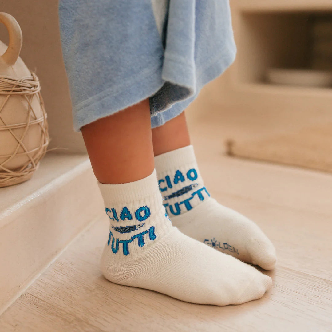 Golden Children Ciao Tutti Pesci Socks | Vanilla