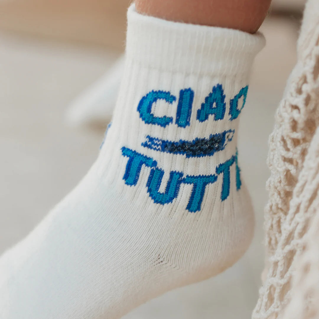 Golden Children Ciao Tutti Pesci Socks | Vanilla