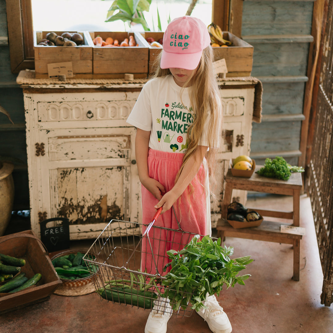 Golden Children Buon Farmers Market Tee | Marshmallow