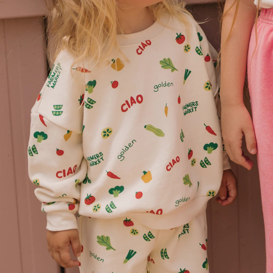 Golden Children Ciao Farmers Market Sweater | Buttercream