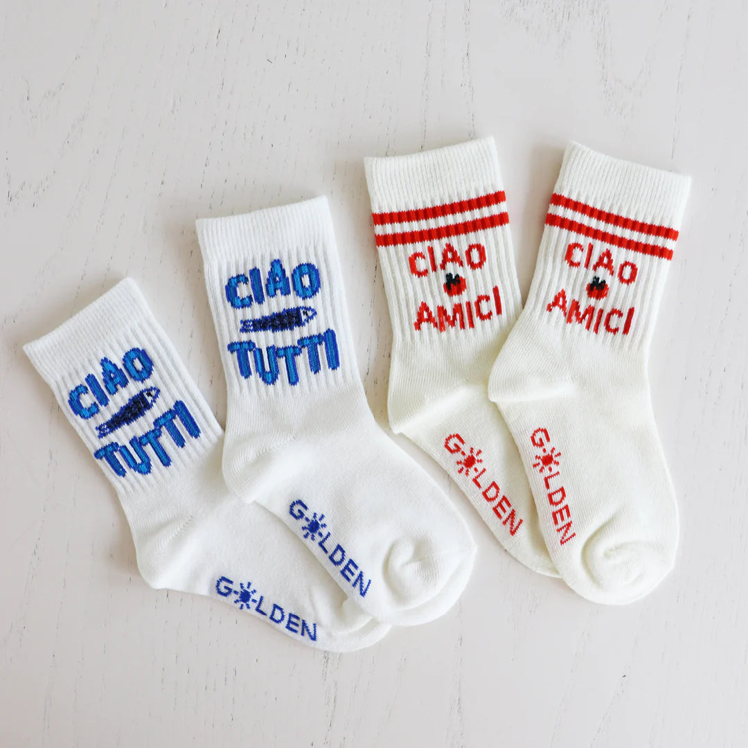Golden Children Ciao Tutti Pesci Socks | Vanilla