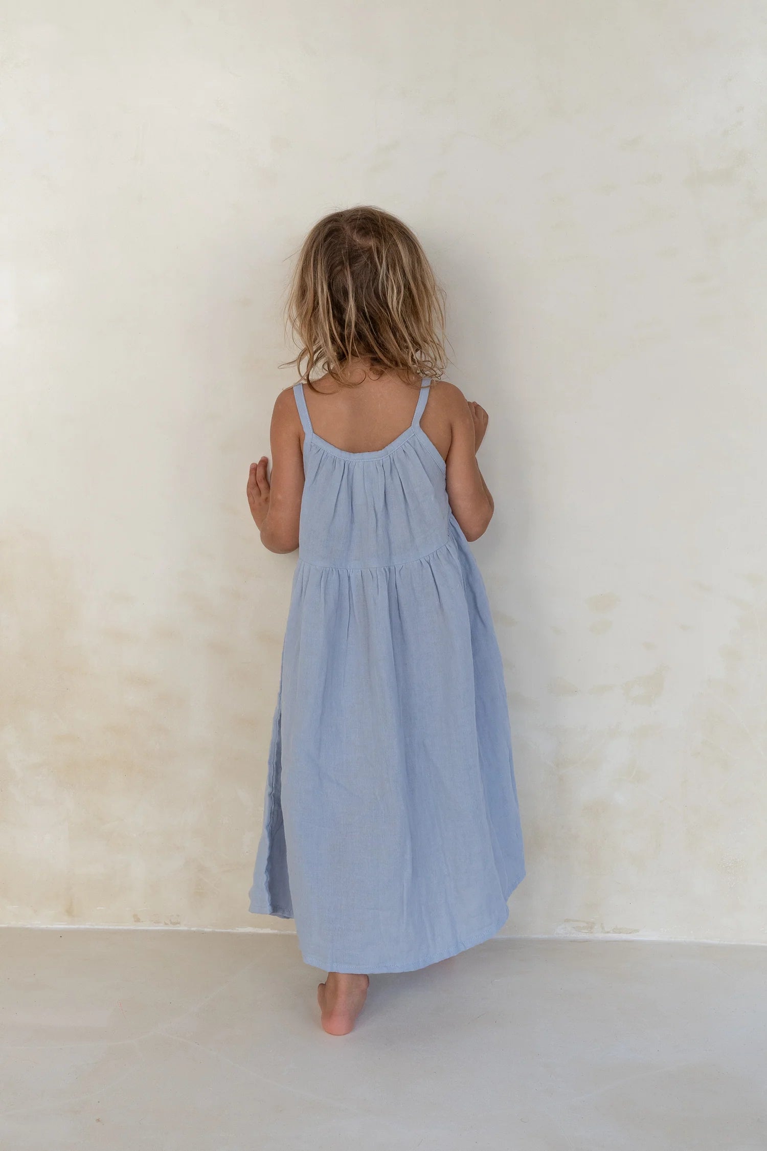 Illoura the Label Darcy Dress | Pale Indigo