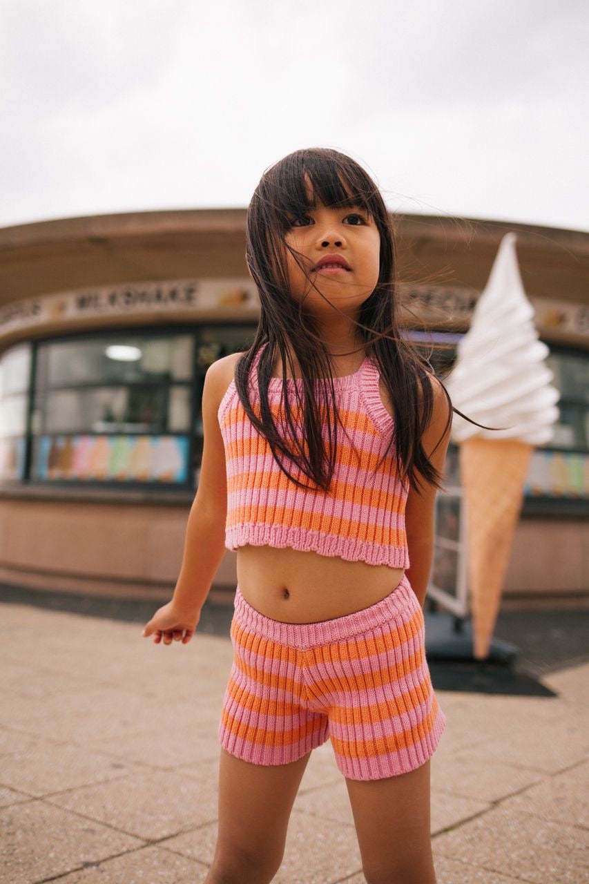 Nothing but Amor Knit Summer Sets | Pink/Orange