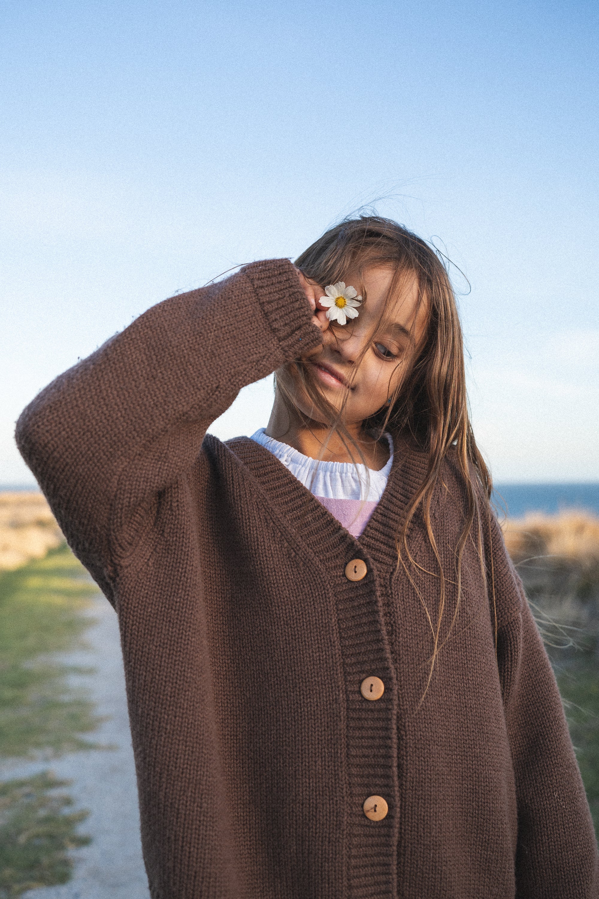 Illoura the Label Wool Knit Cardigan | Cocoa