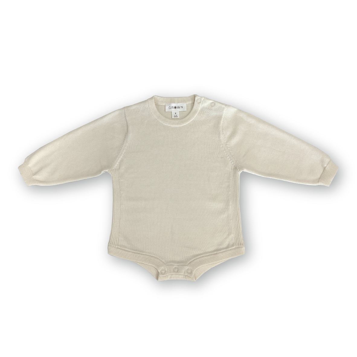 Grown Side Rib Oversized Romper Milk – child(ish) - Main Image