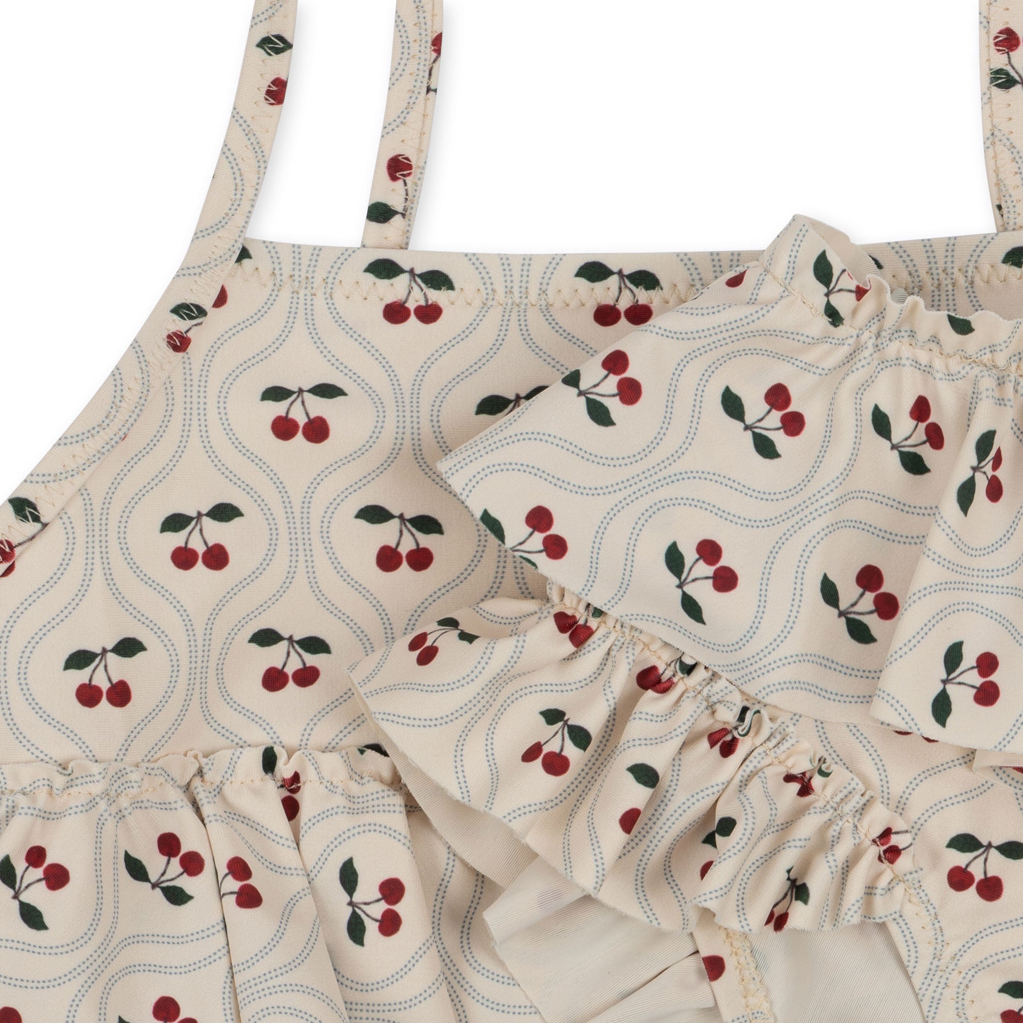 Konges Slojd Manuca Frill Bikini - Cherry Motif