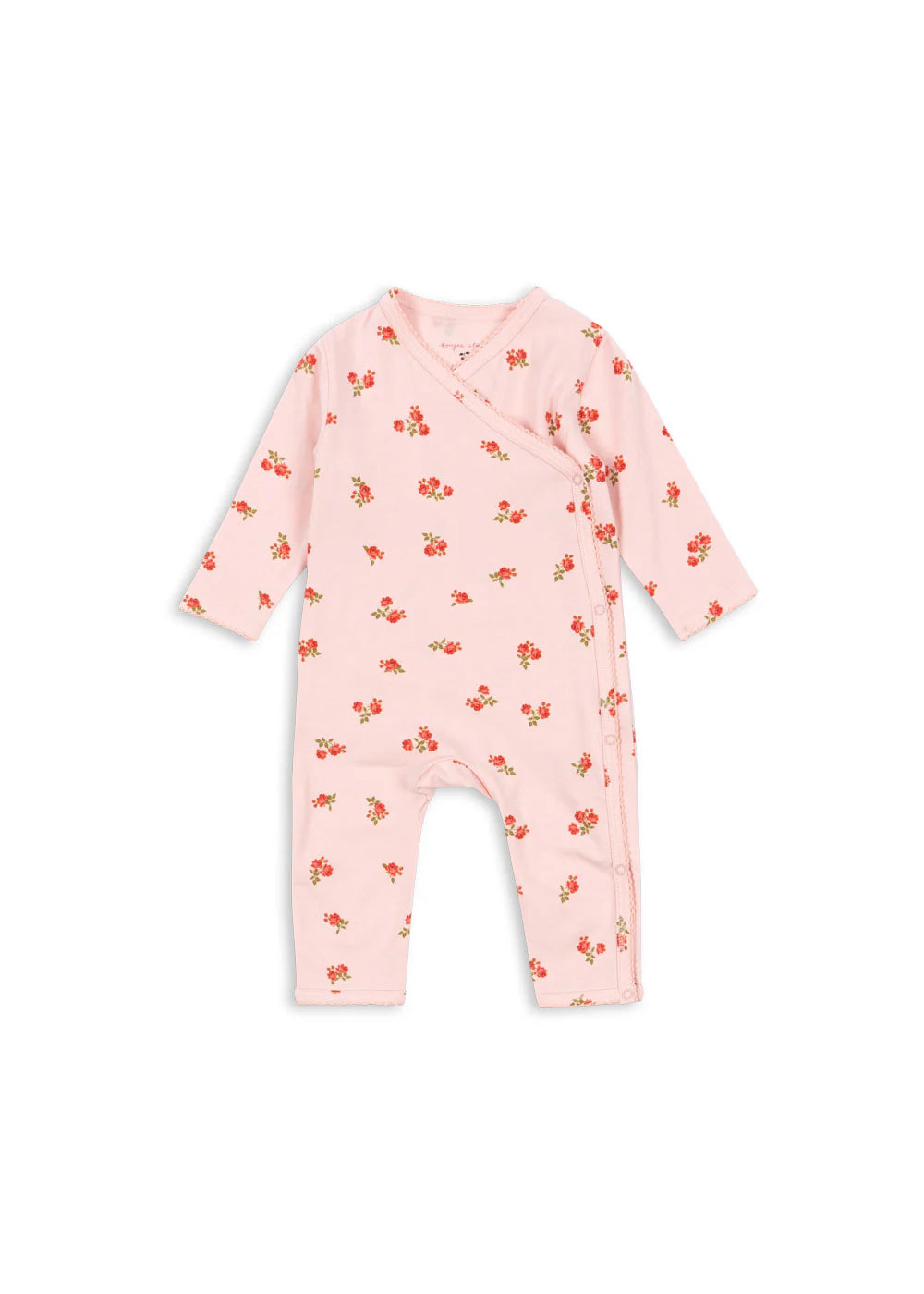 Konges Basic Newborn Onesie GOTS | Rosa Pink