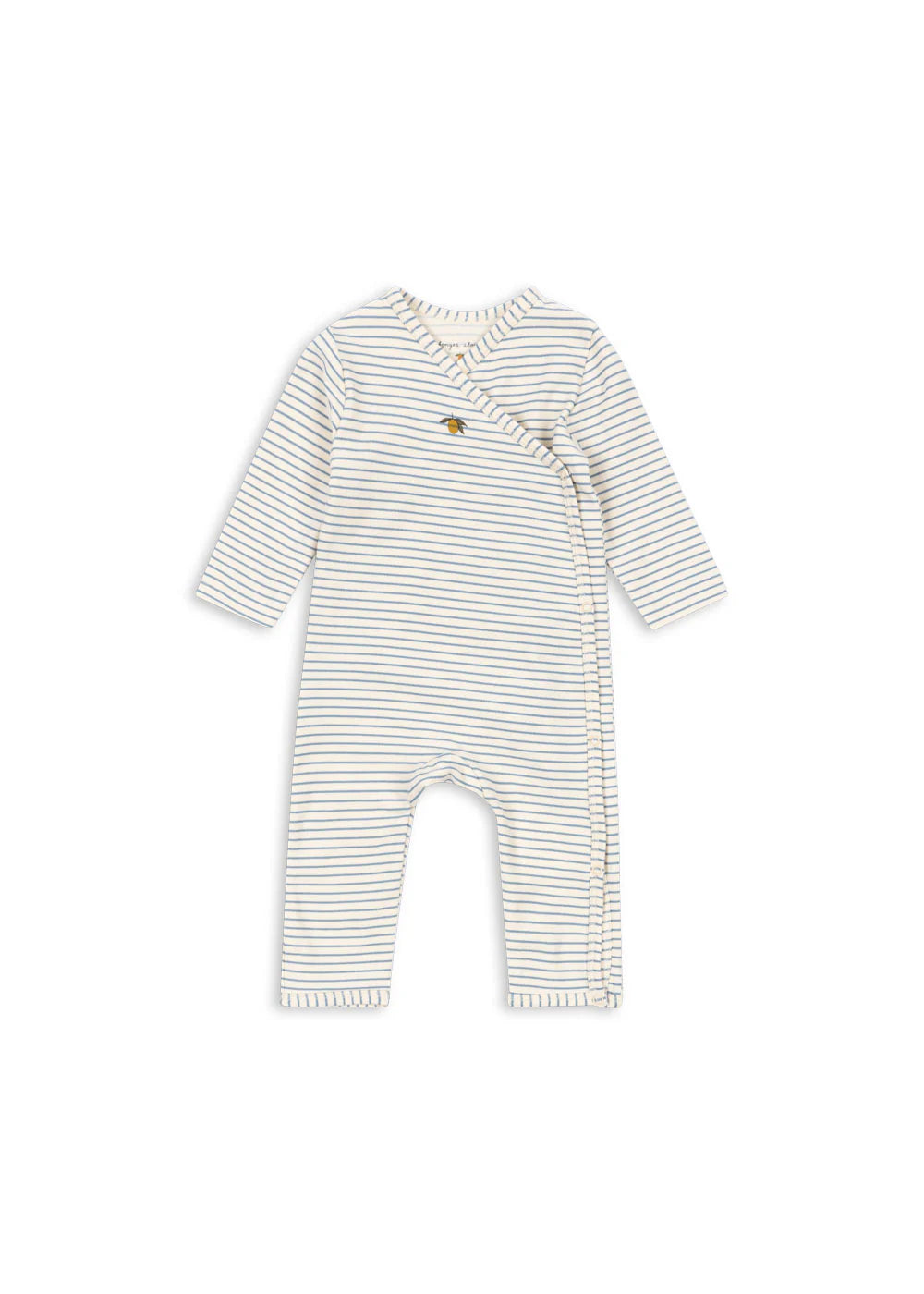Konges Basic Newborn Onesie GOTS | Stripe Blue