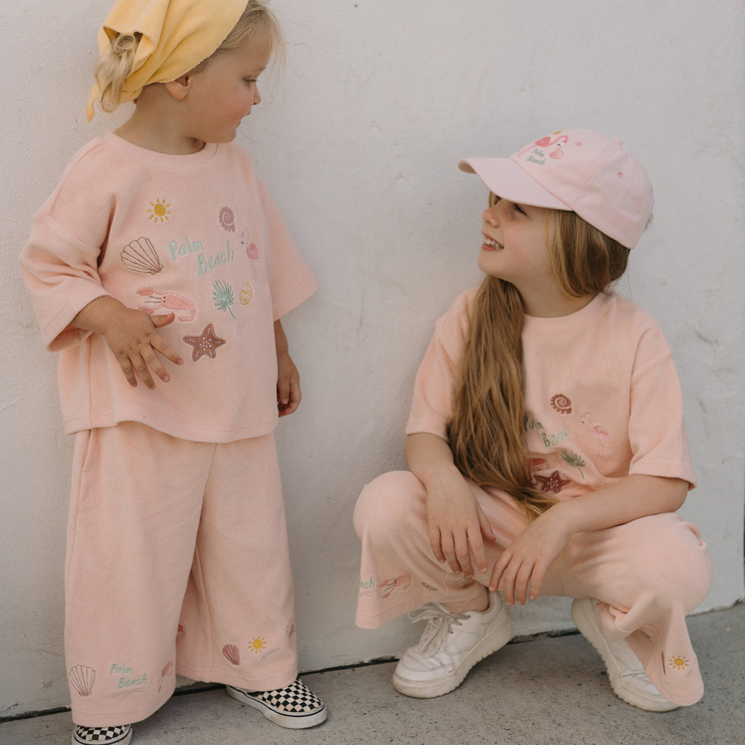 Golden Children Palm Beach Wide Leg Pant | Flamingo Pink