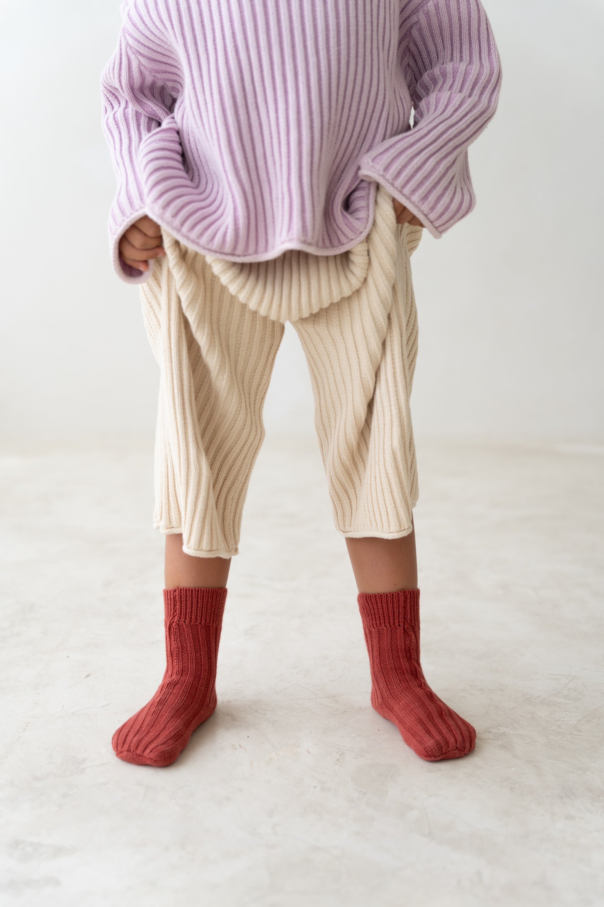 Illoura the Label Knit Socks | Brick
