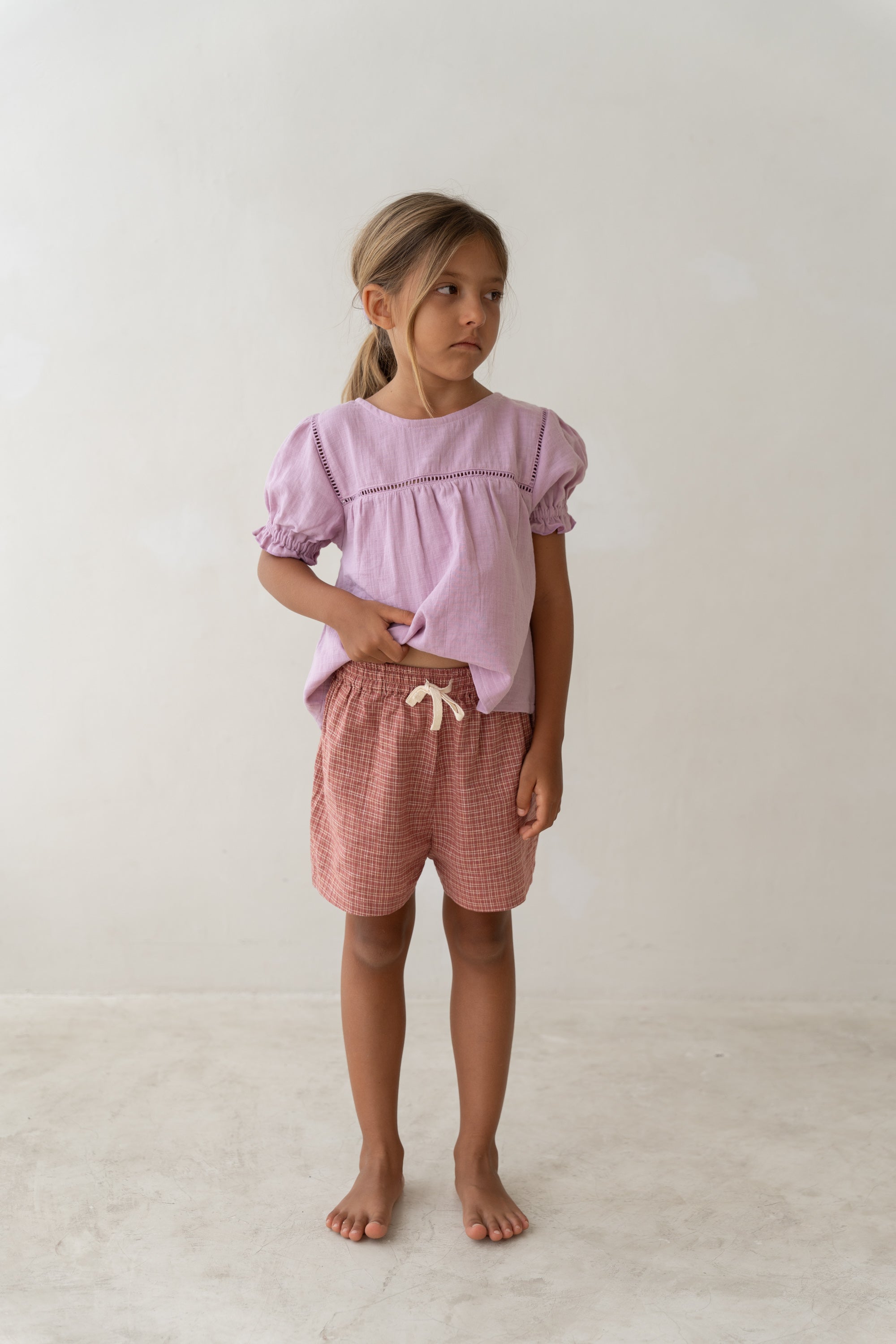 Illoura the Label Clover Blouse | Mauve