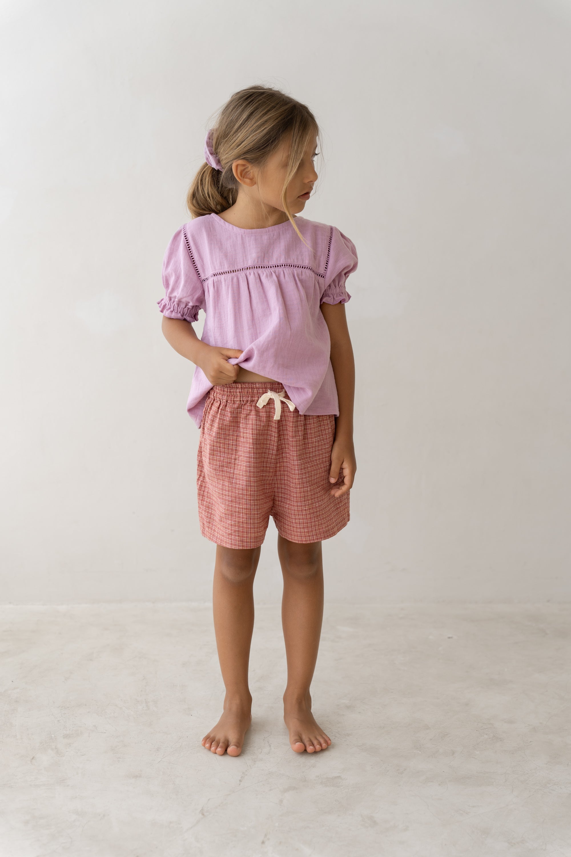 Illoura the Label Clover Blouse | Mauve