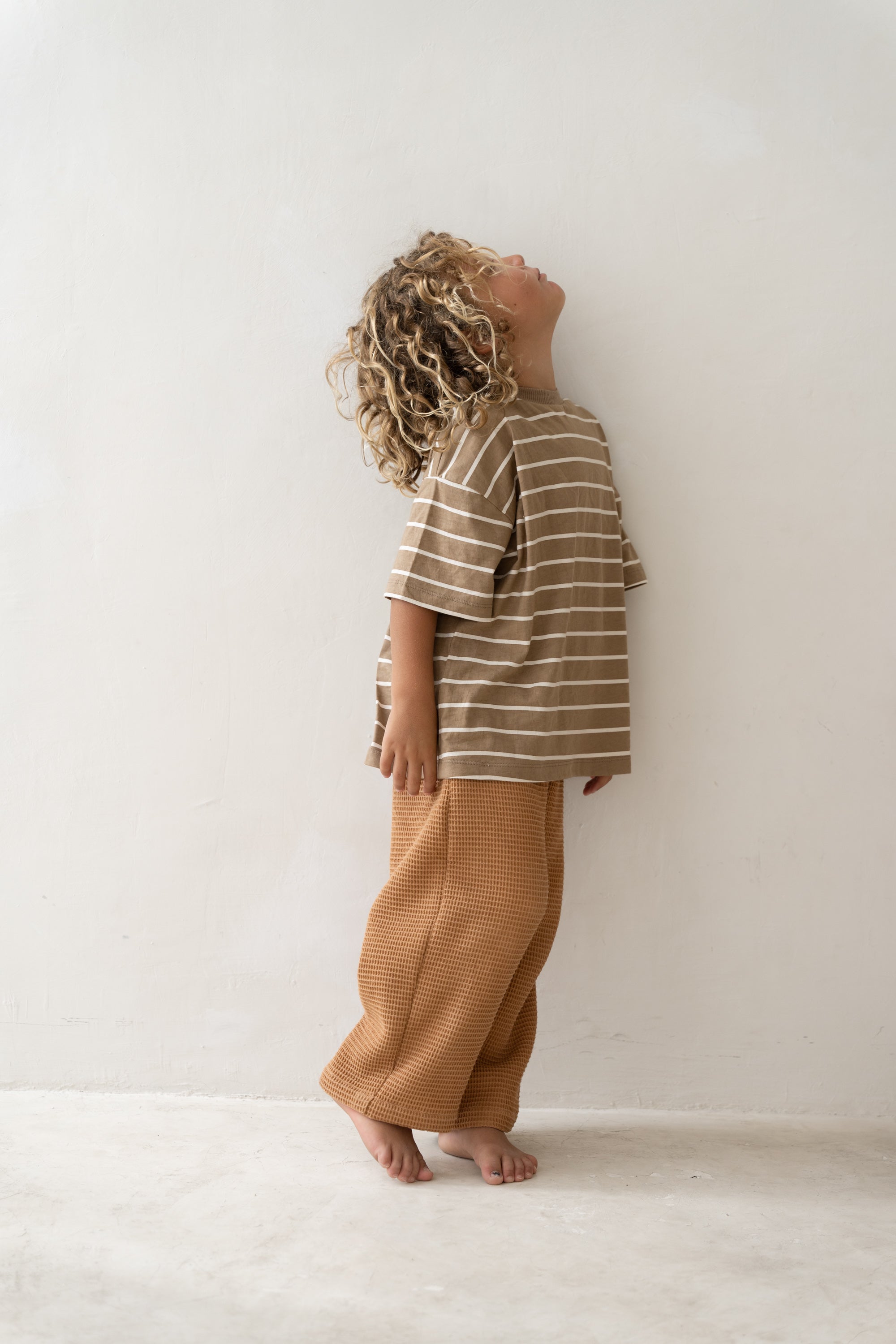 Illoura the Label Basic Tee | Cocoa Stripe