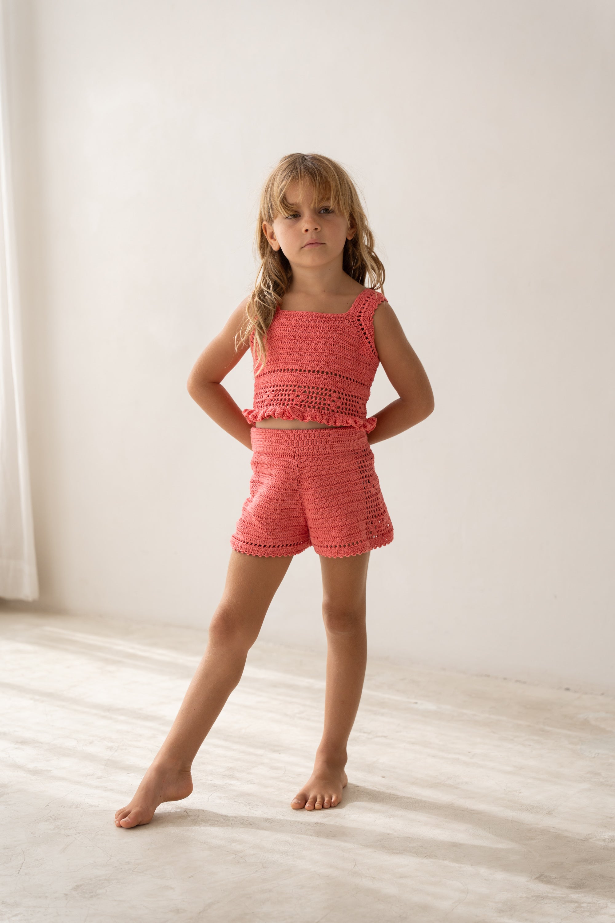 Illoura the Label Crochet Top | Hibiscus