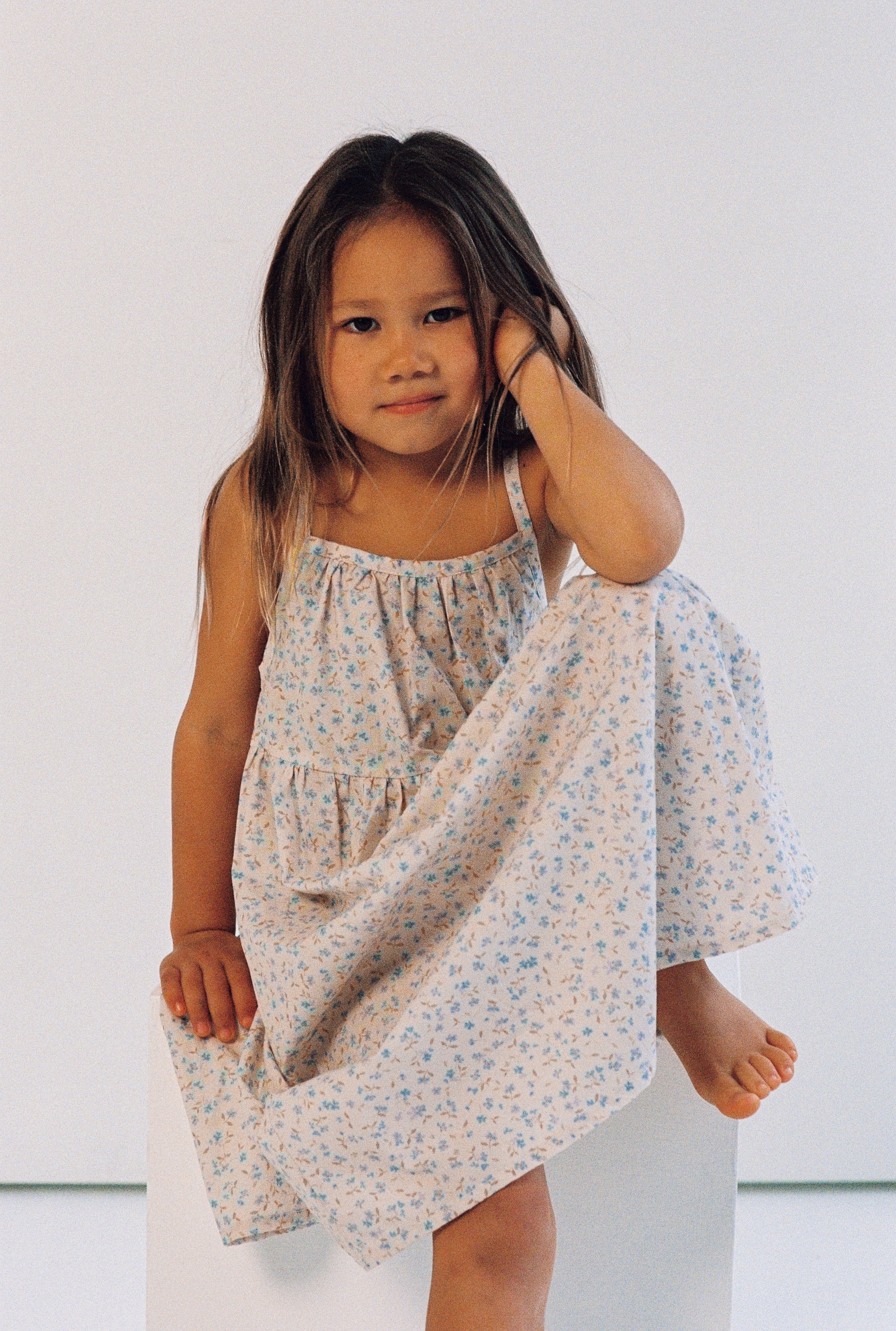 Illoura the Label Darcy Dress | Indigo Bloom