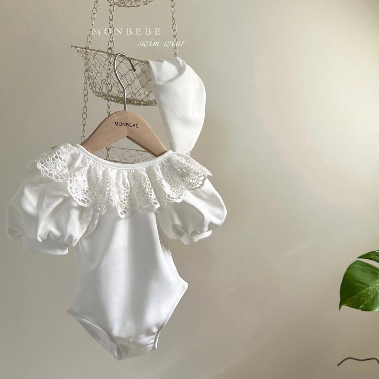 Monbebe Lace Lolo Swimsuit - Ivory