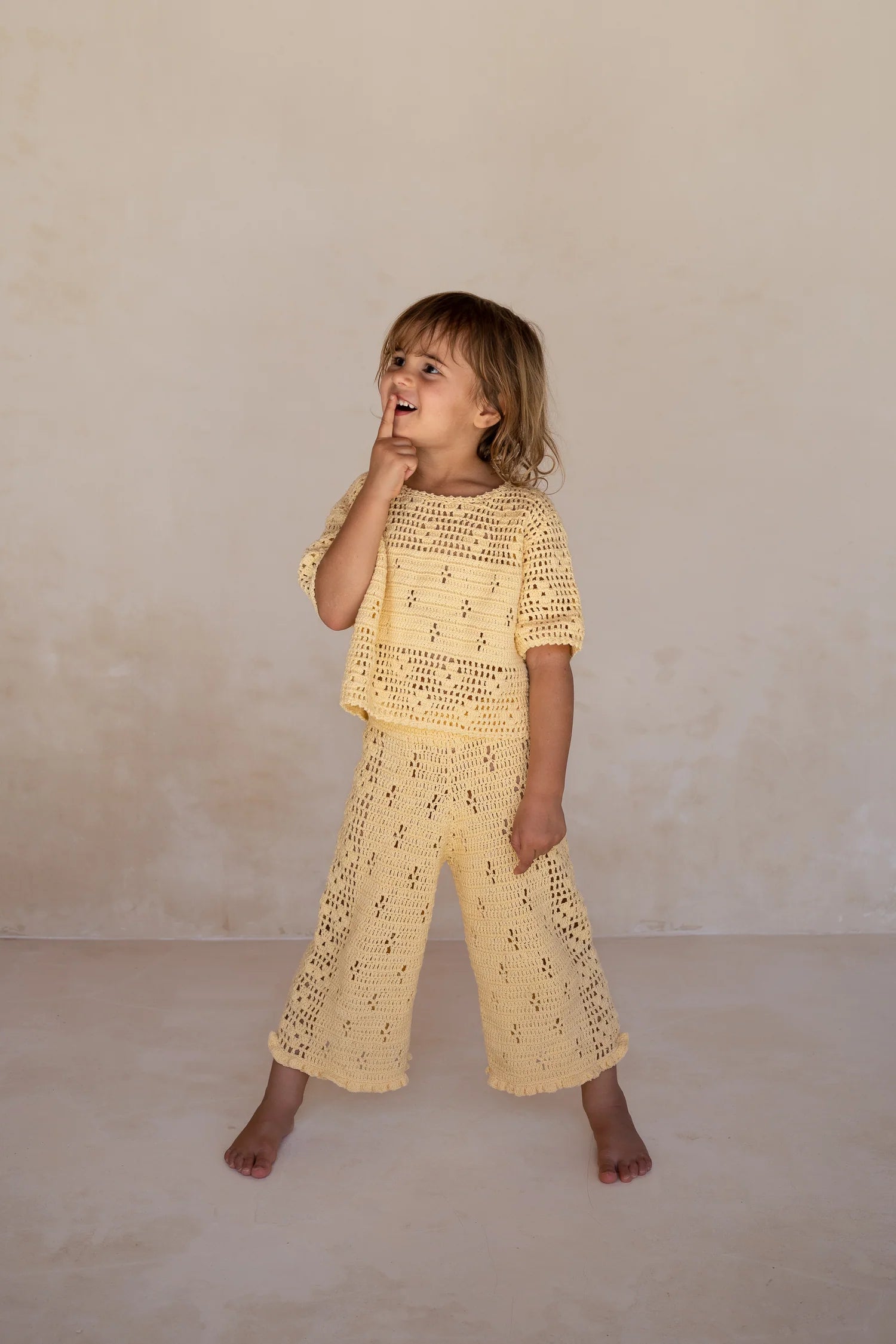 Illoura the Label Filet Crochet Top | Butter