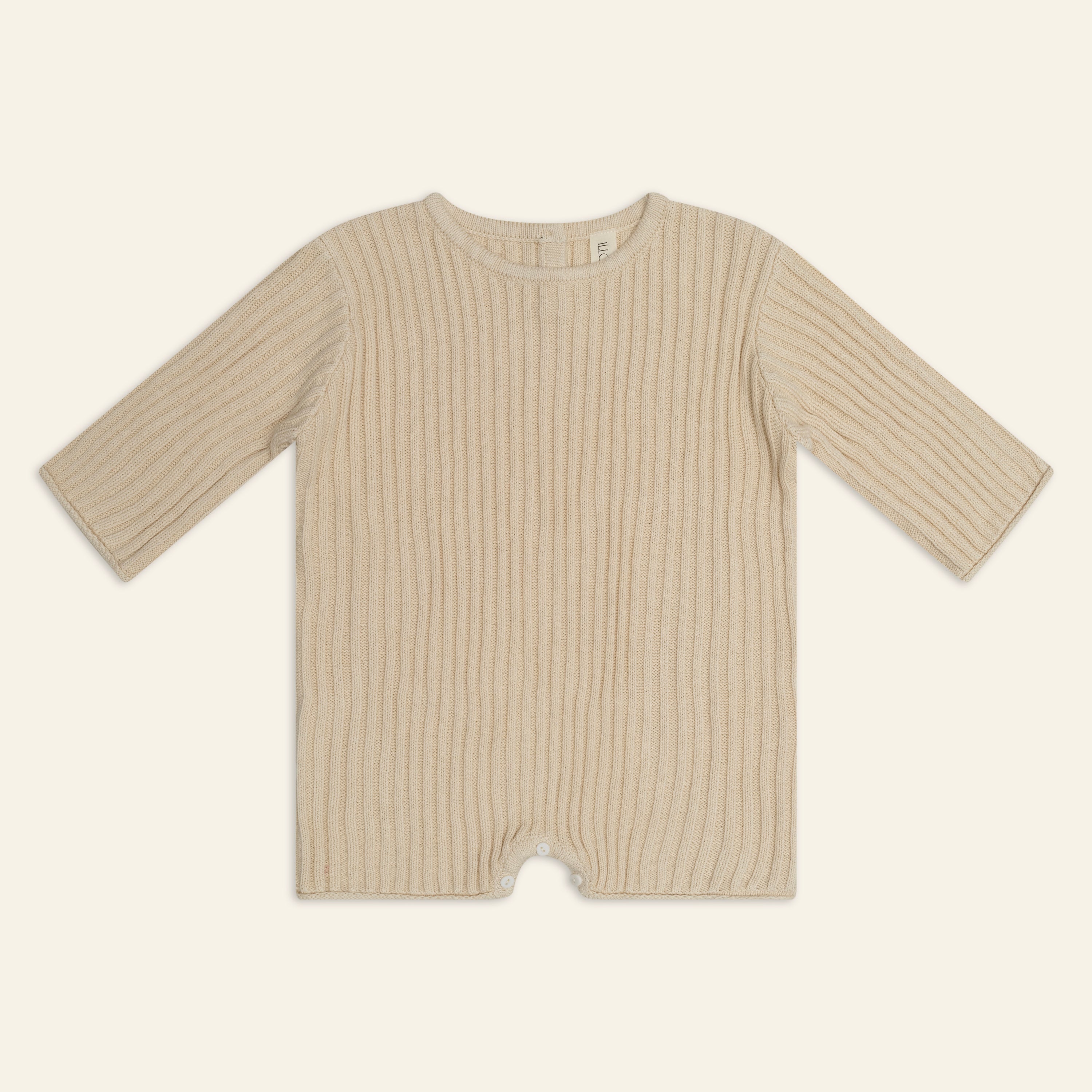 Illoura the Label Essential Knit Romper | Biscuit