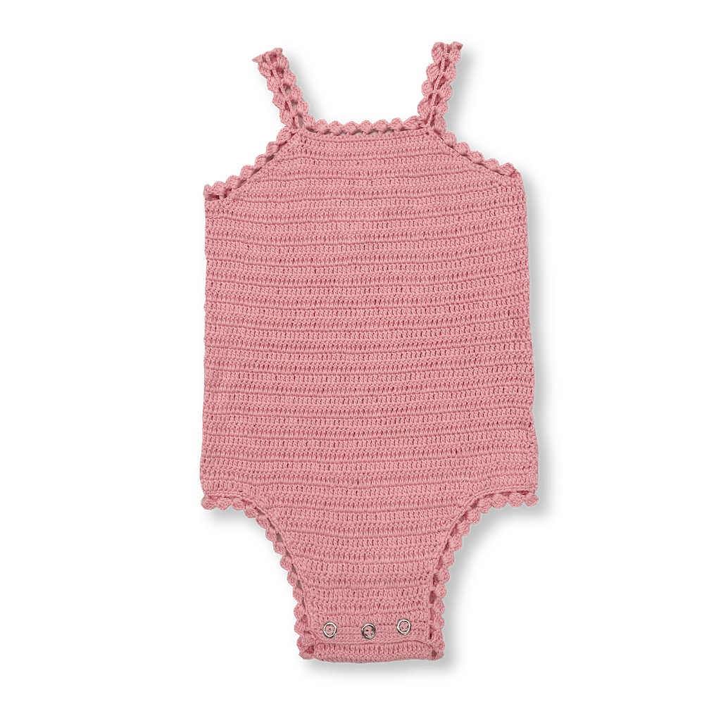 Grown Hand Crochet Bodysuit Blossom