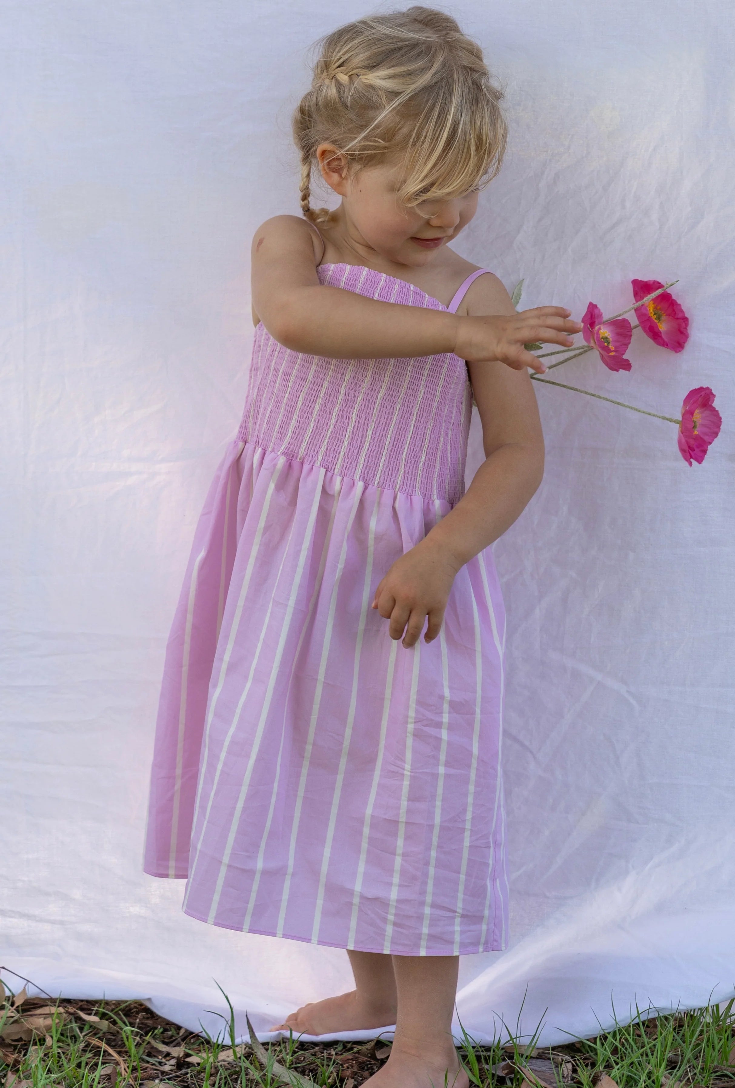 VIKA Cleo Stripe dress | Purple