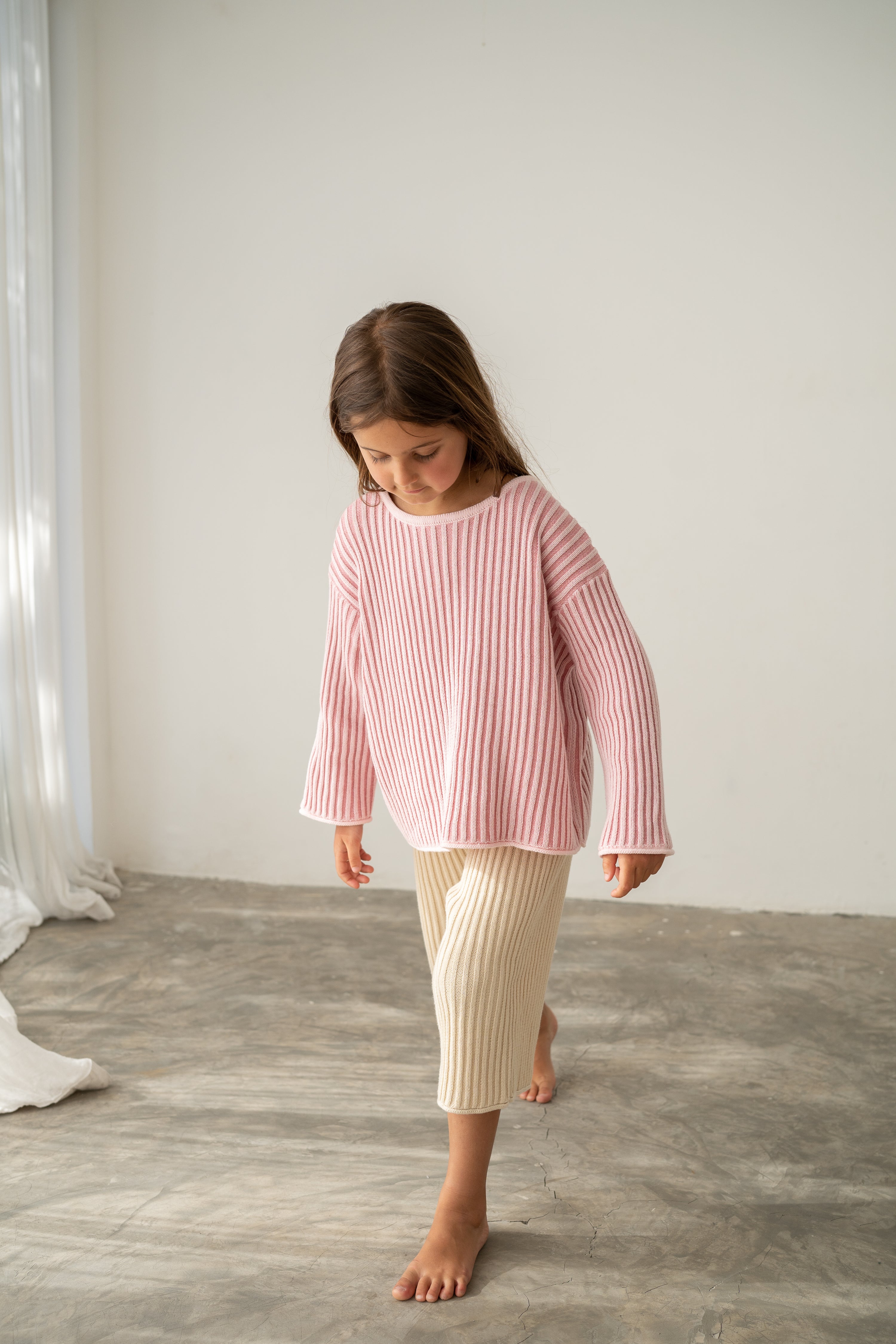 Illoura the Label Essential Knit Jumper | Strawberry Stripe