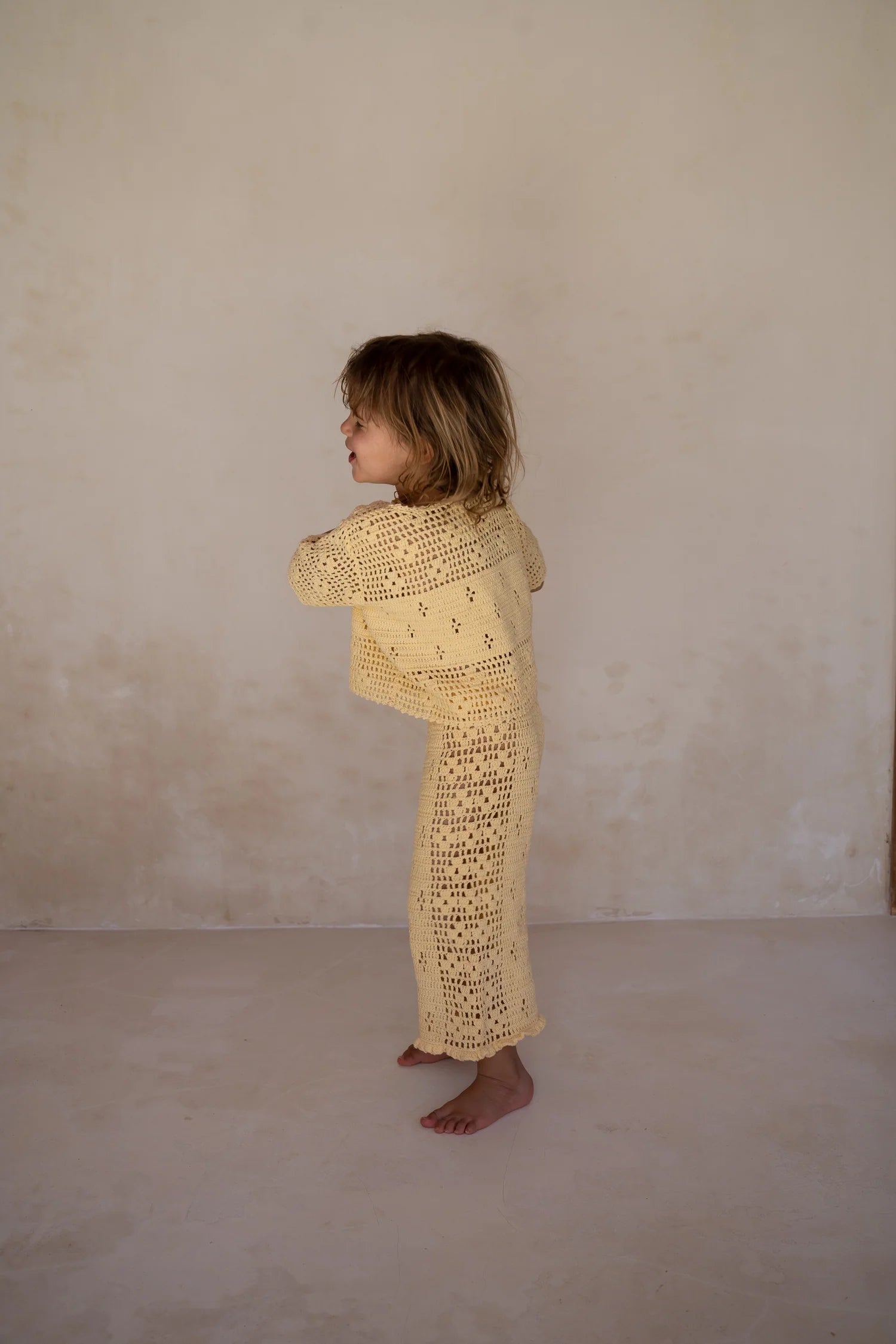 Illoura the Label Filet Crochet Top | Butter