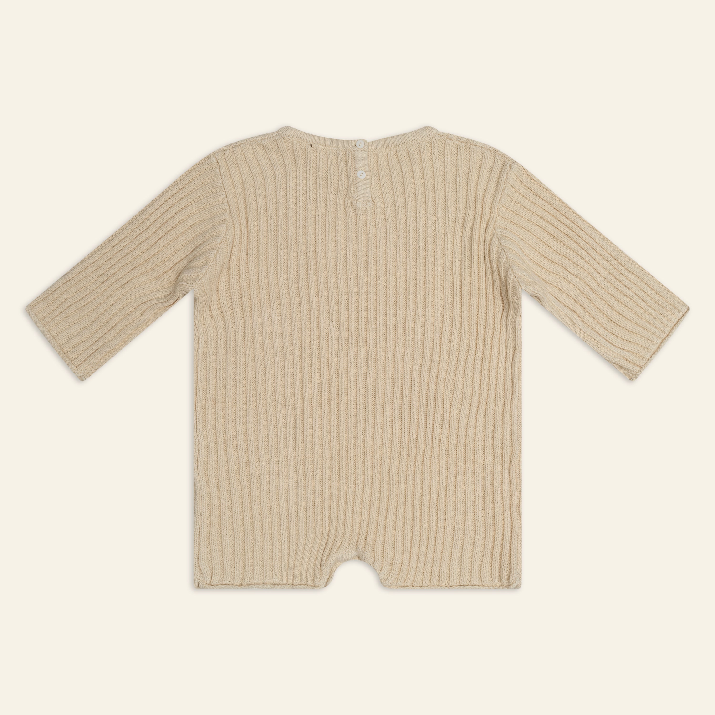 Illoura the Label Essential Knit Romper | Biscuit