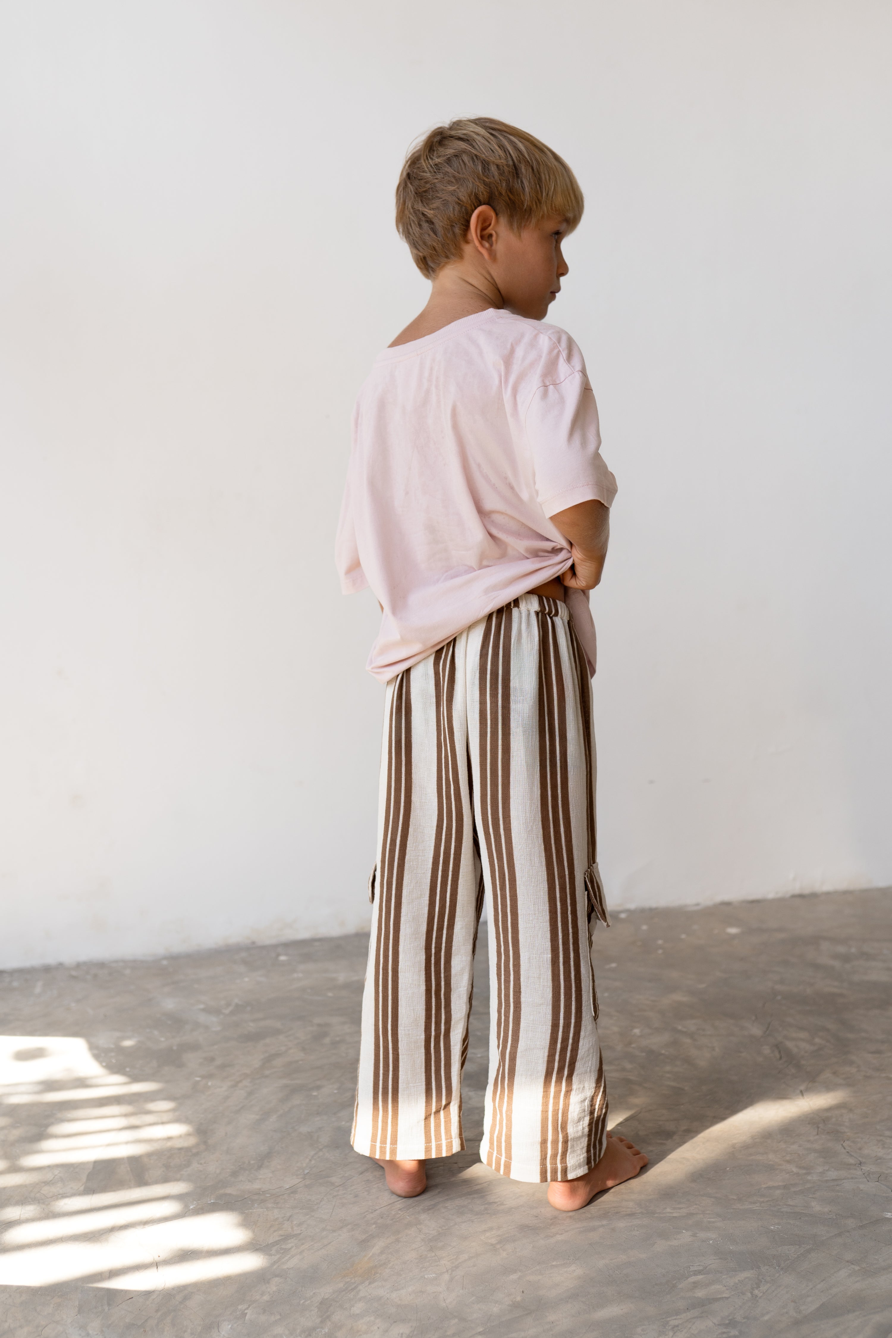 Illoura the Label Hennie Pants - Cocoa Stripe