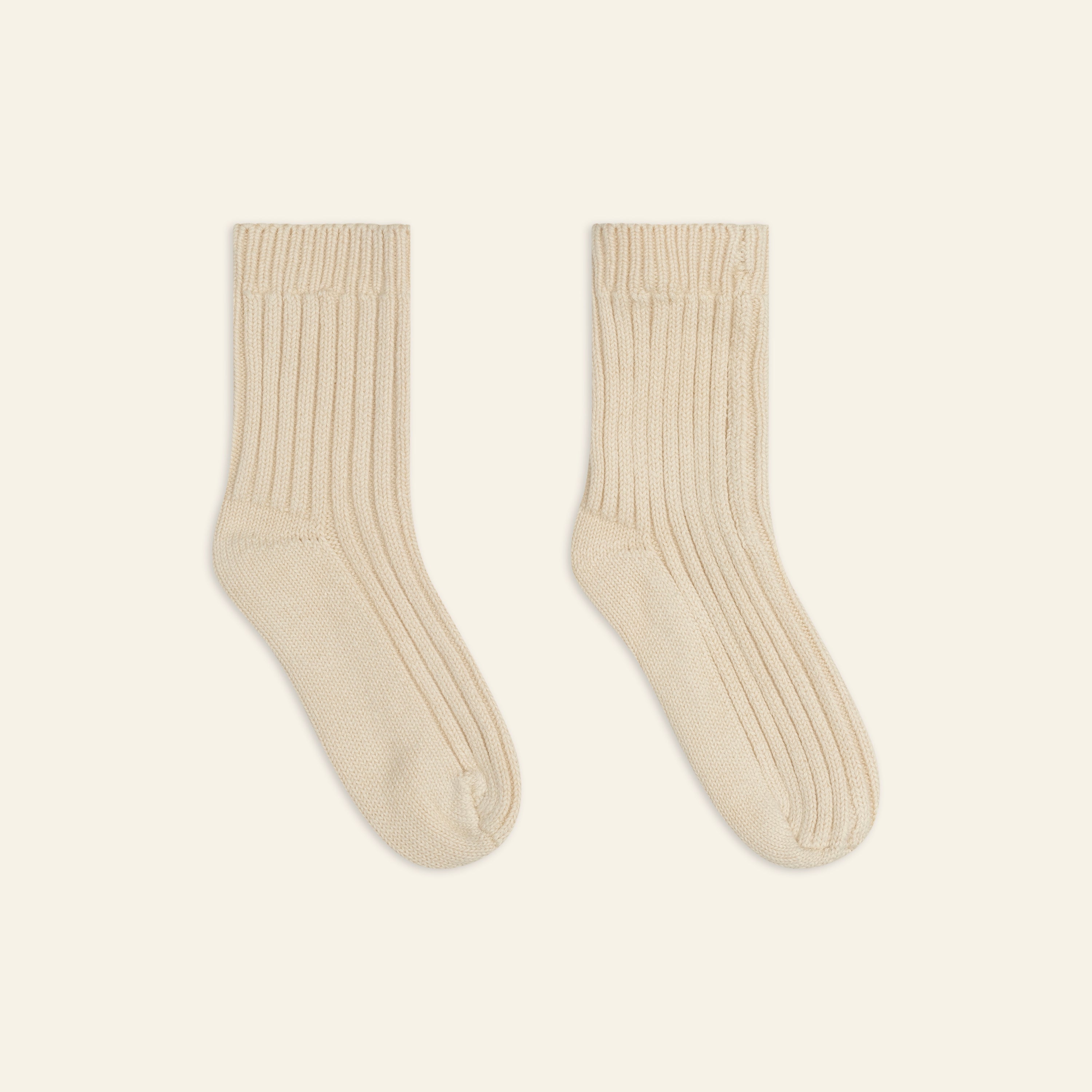 Illoura the Label Knit Socks | Biscuit