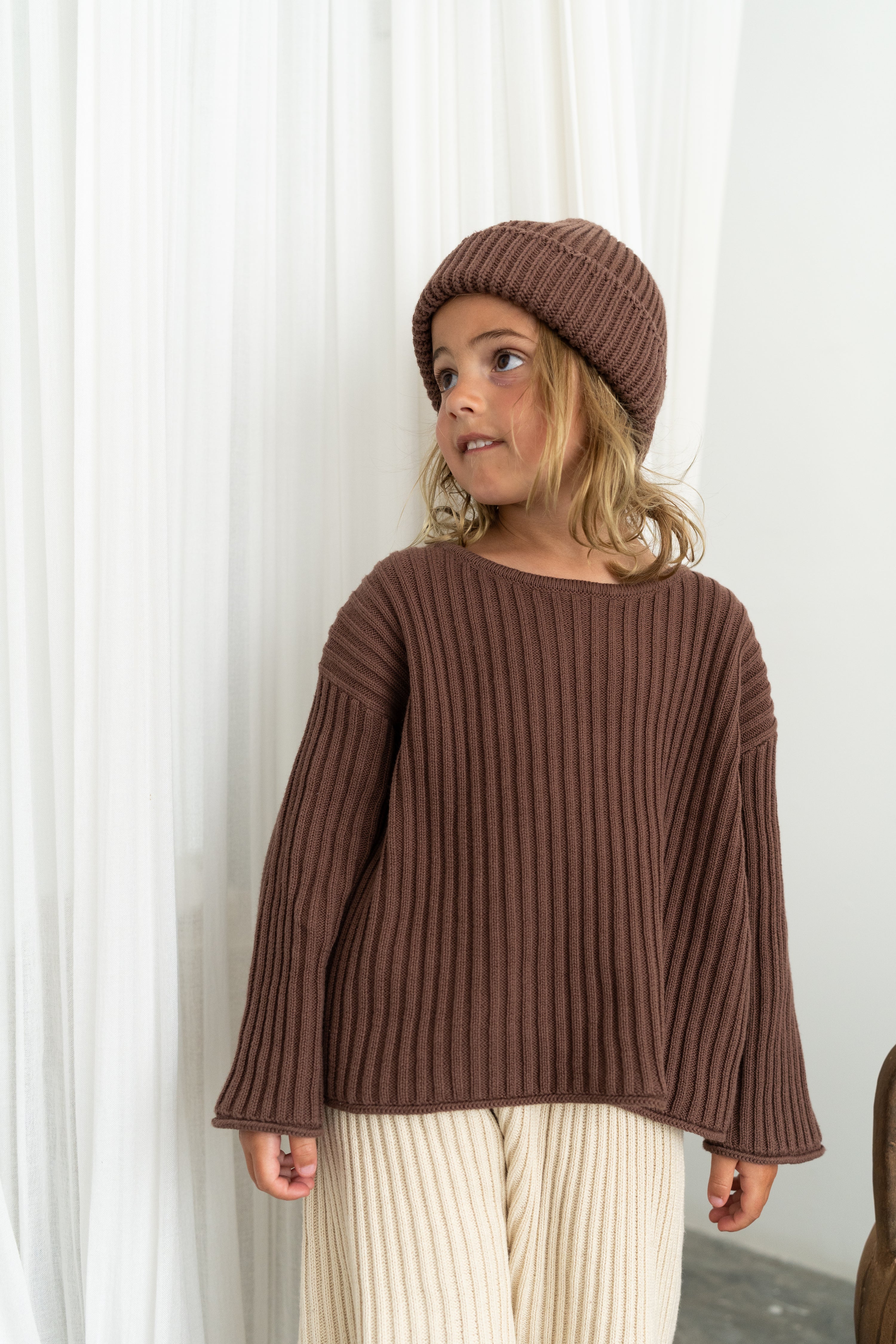 Illoura the Label Essential Knit Jumper - Cocoa