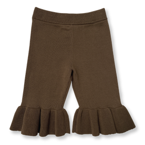 Grown Knitted Frill Pant - Clay