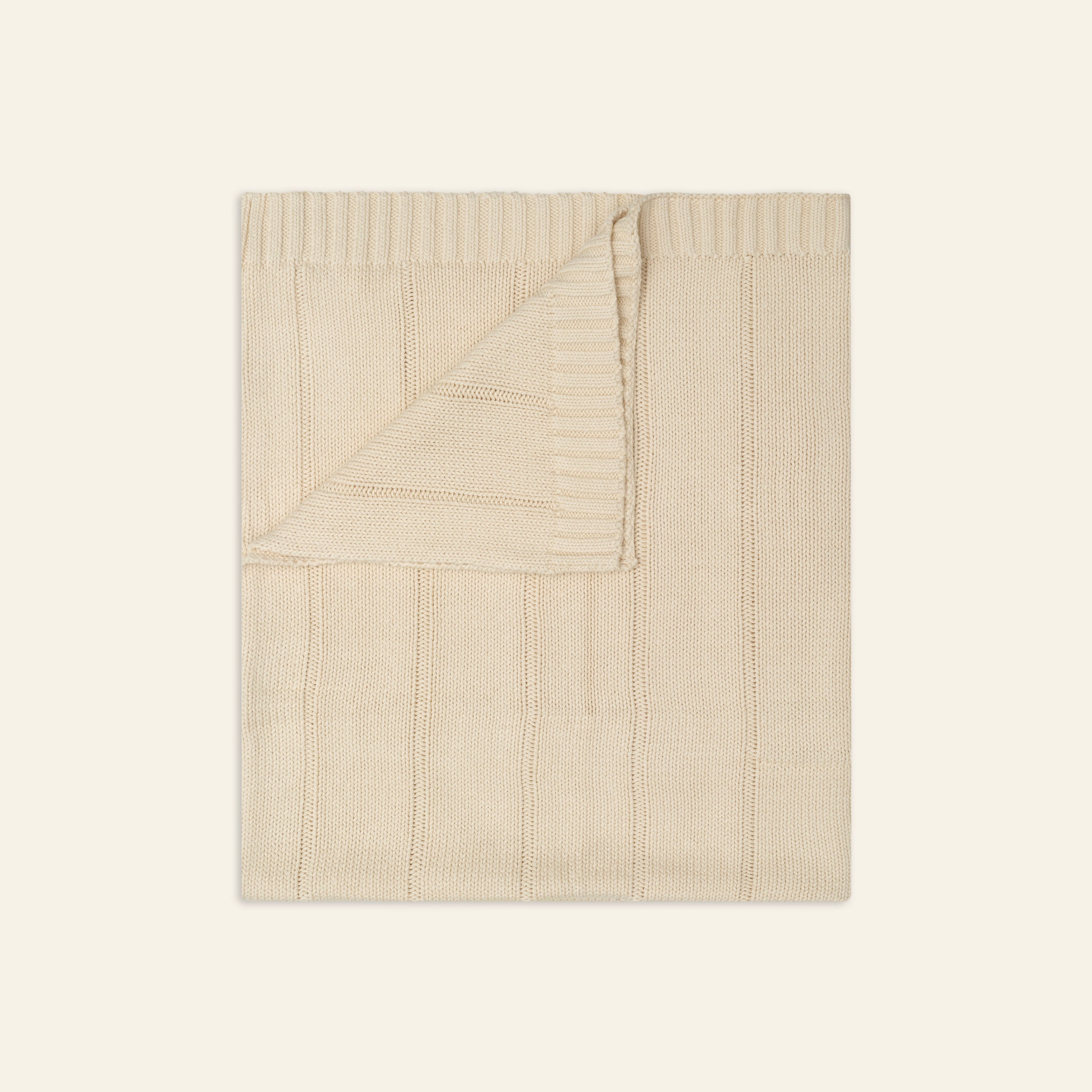 Illoura the Label Baby Knit Blanket - Biscuit