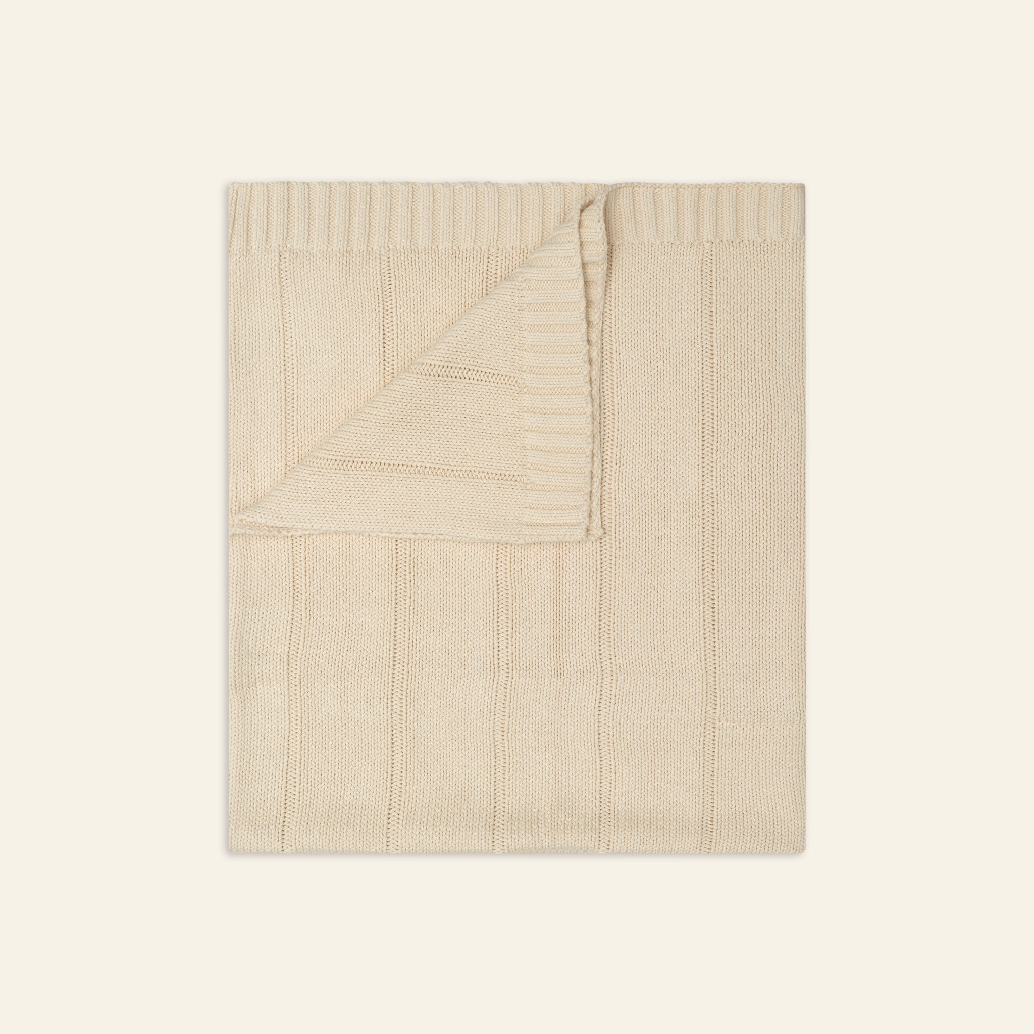 Illoura the Label Baby Knit Blanket - Biscuit