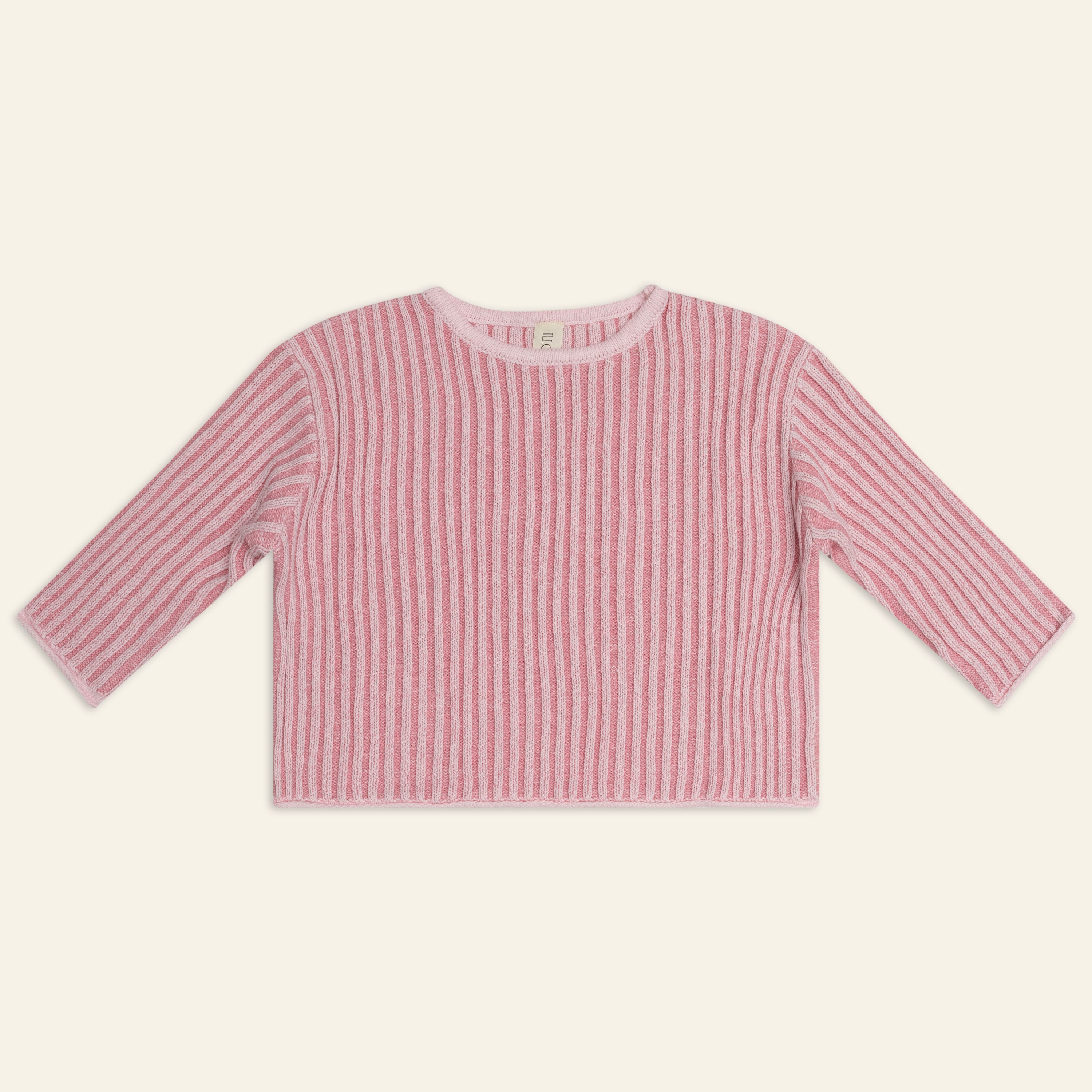 Illoura the Label Essential Knit Jumper | Strawberry Stripe