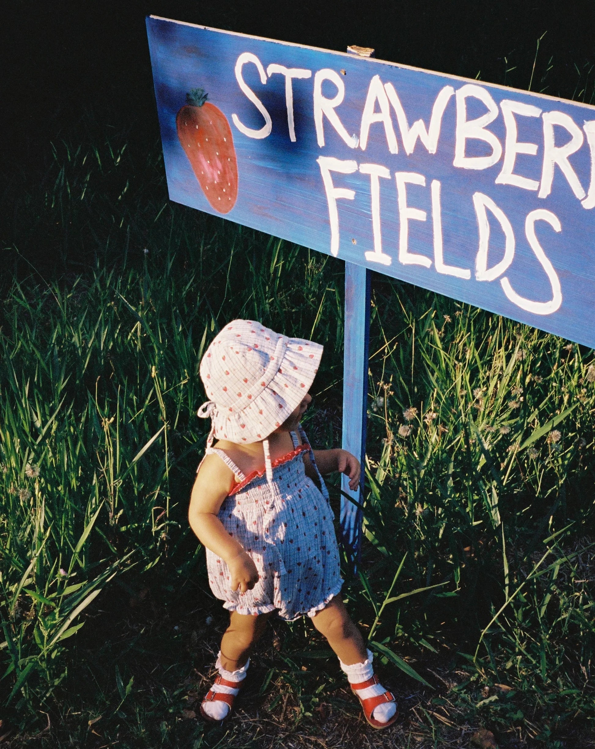 Juni Lottie Romper | Strawberry Check