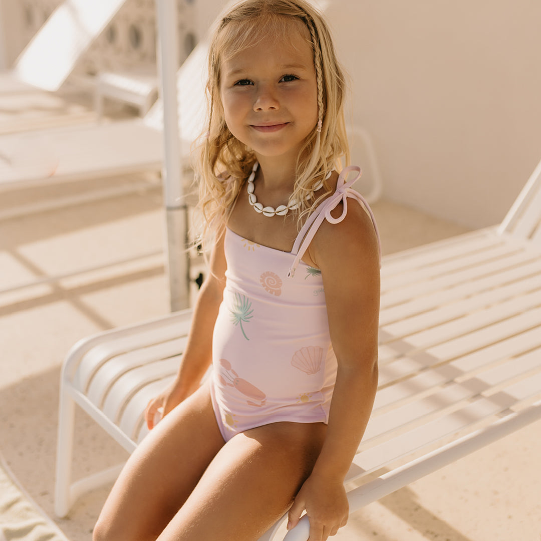 Golden Children Palm Beach One Piece Swimsuit Palm - Beach Pink