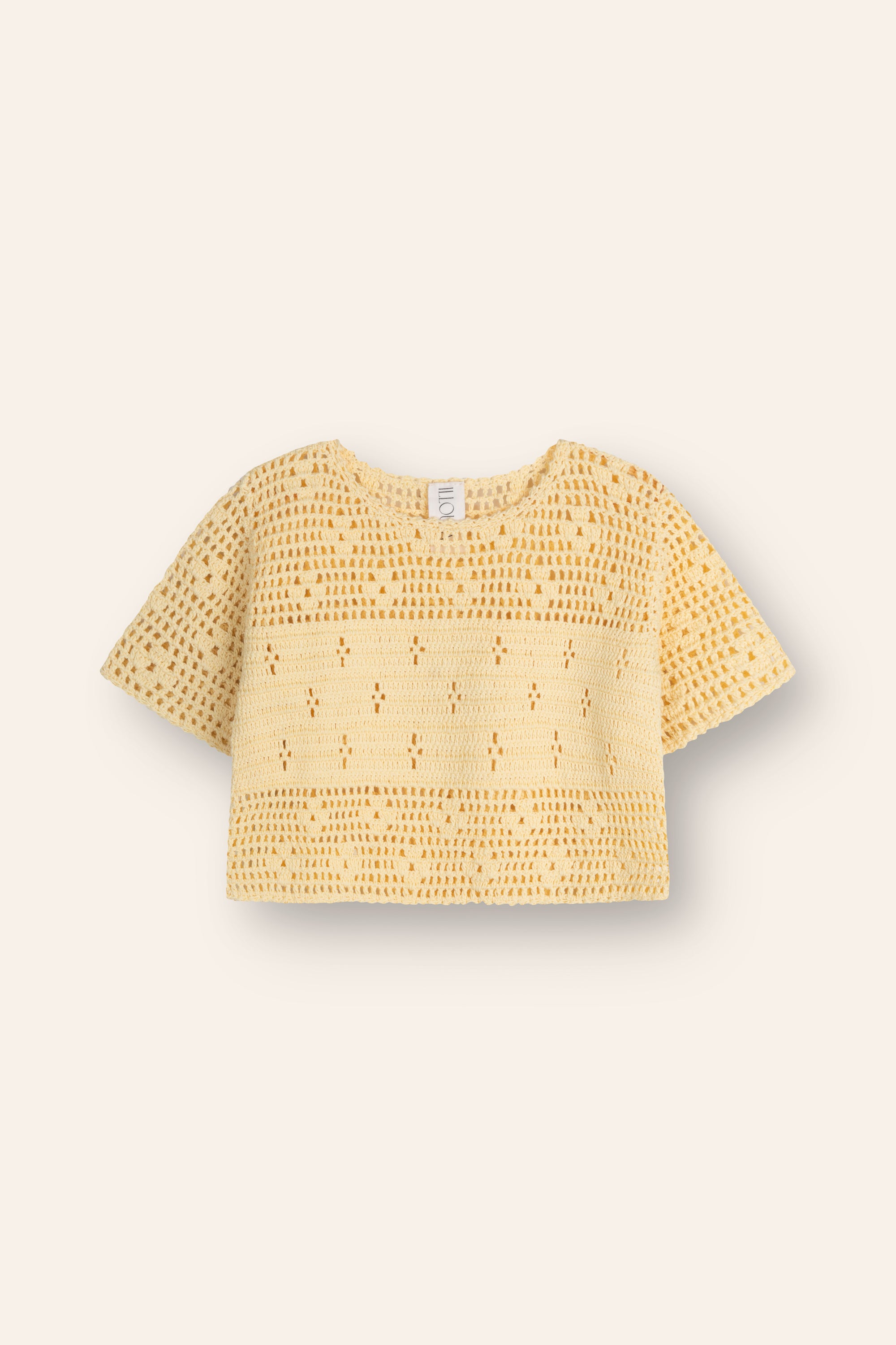 Illoura the Label Filet Crochet Top | Butter