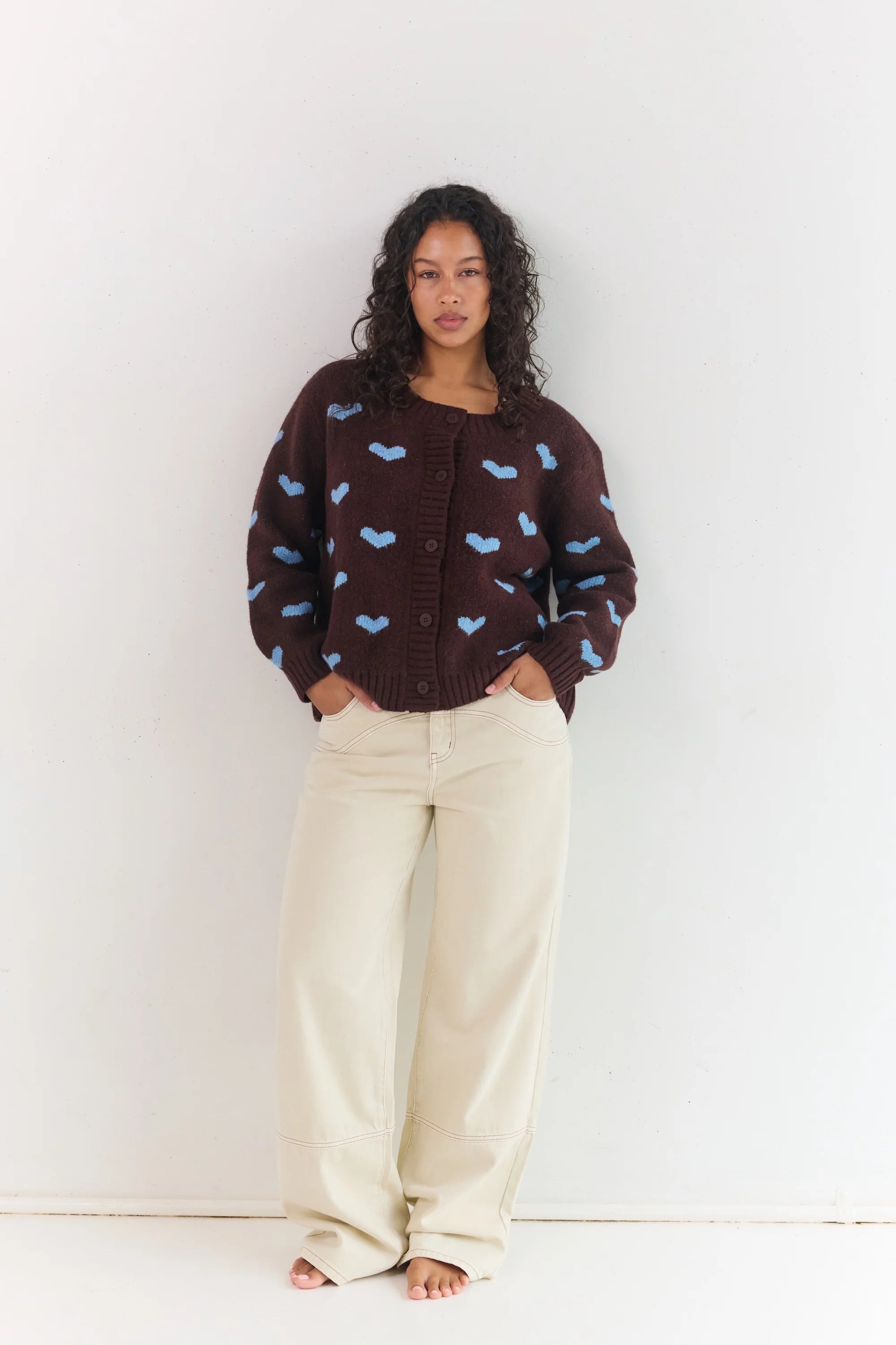 Juni Sweetheart Cardigan | Hearts