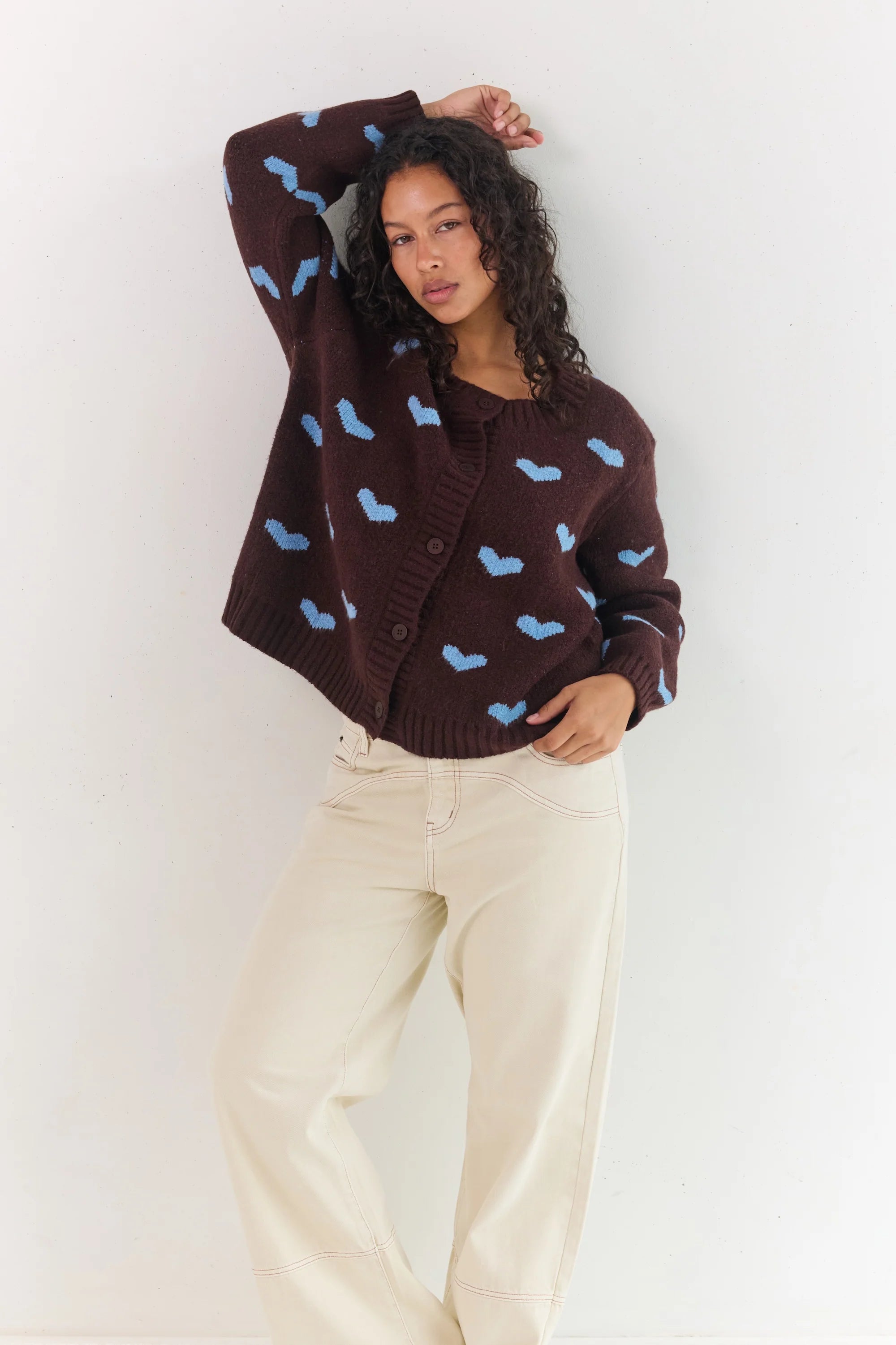 Juni Sweetheart Cardigan | Hearts