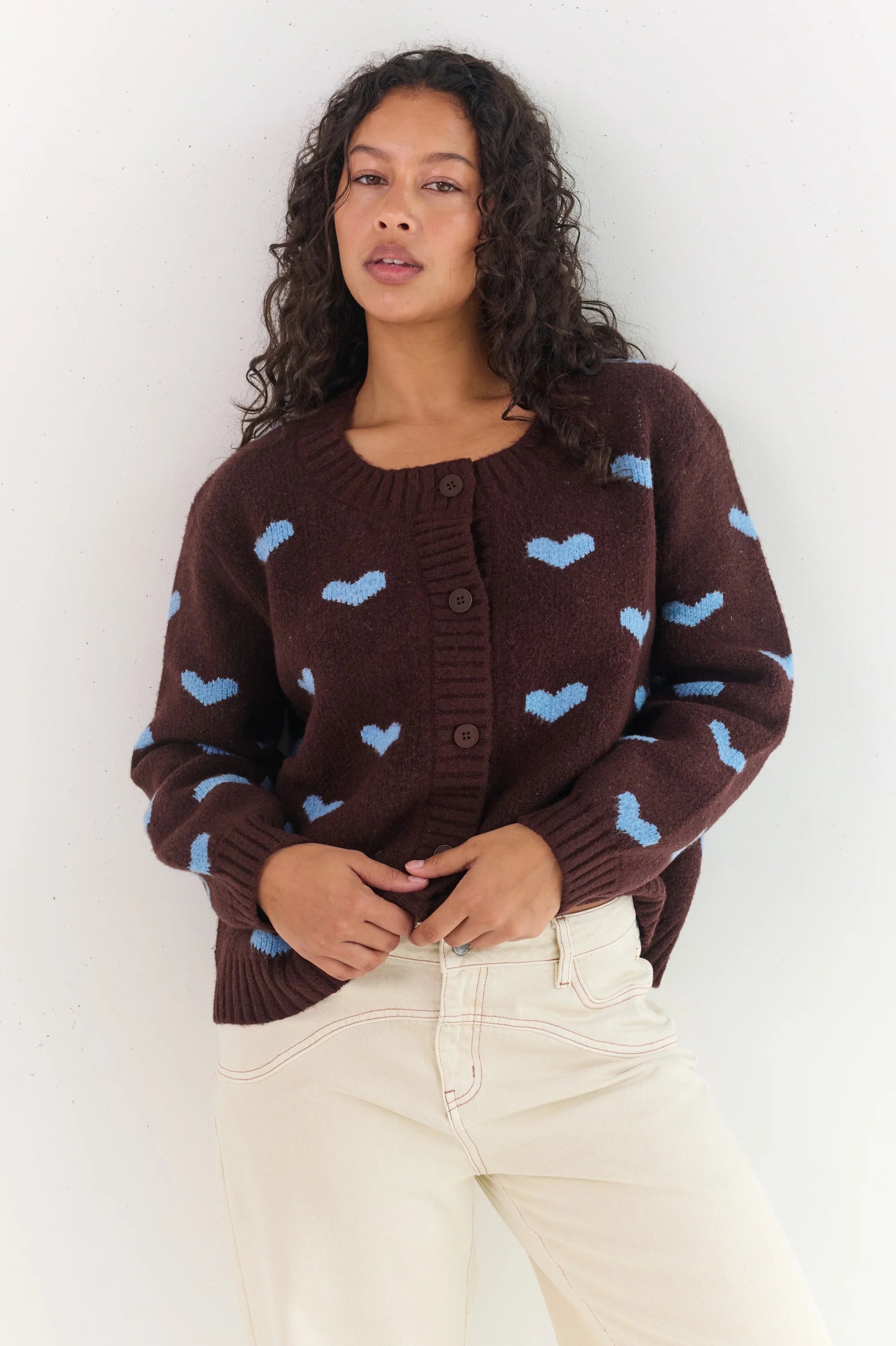 Juni Sweetheart Cardigan | Hearts