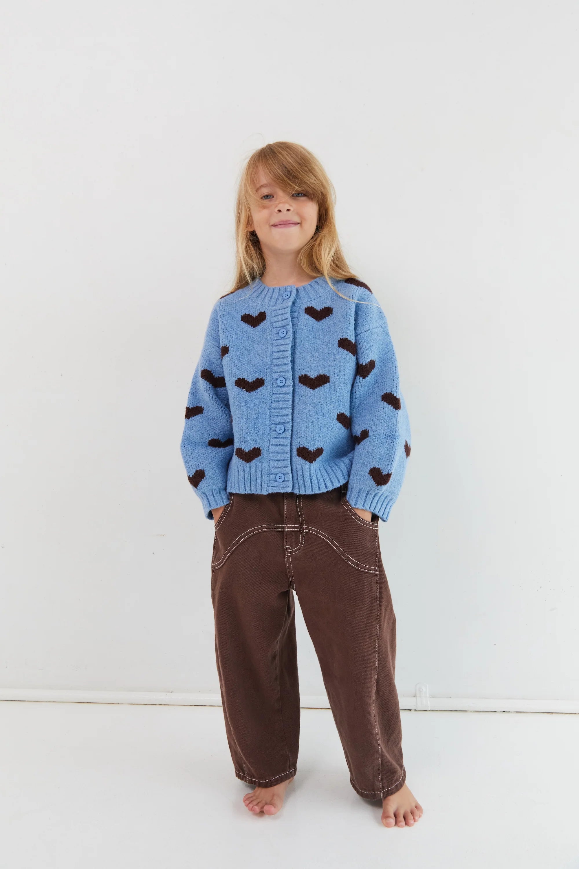 Juni JNR Sweetheart Cardigan | Hearts