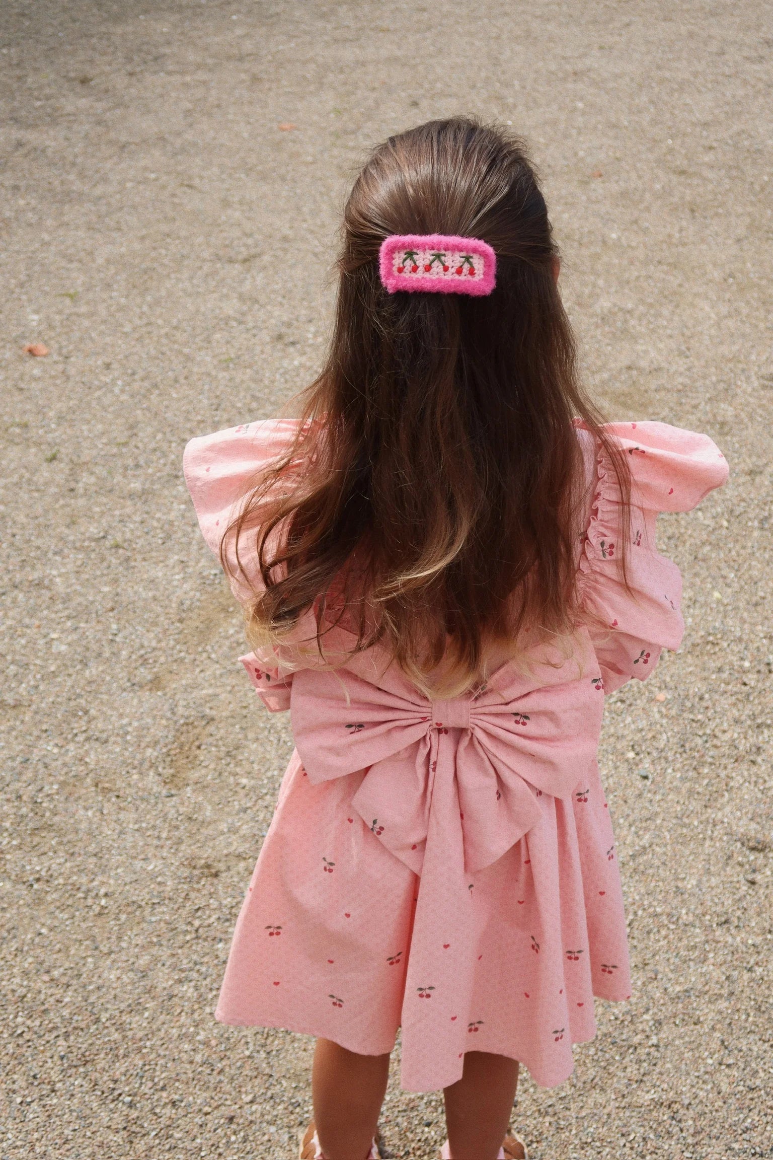 Konges Slojd Evia Bow Dress GOTS | Cherry