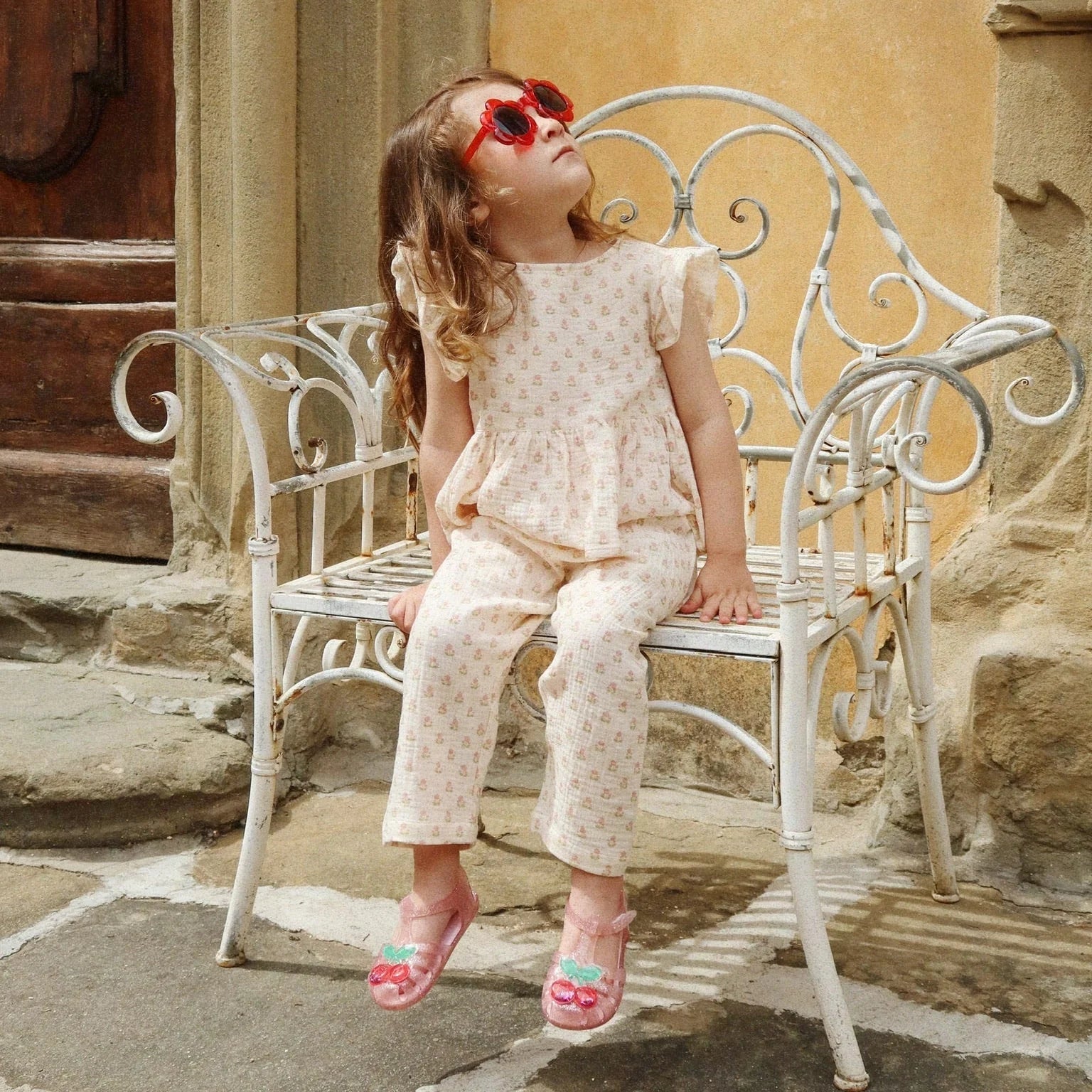 Konges Slojd Junior Flower Sunglasses | Red