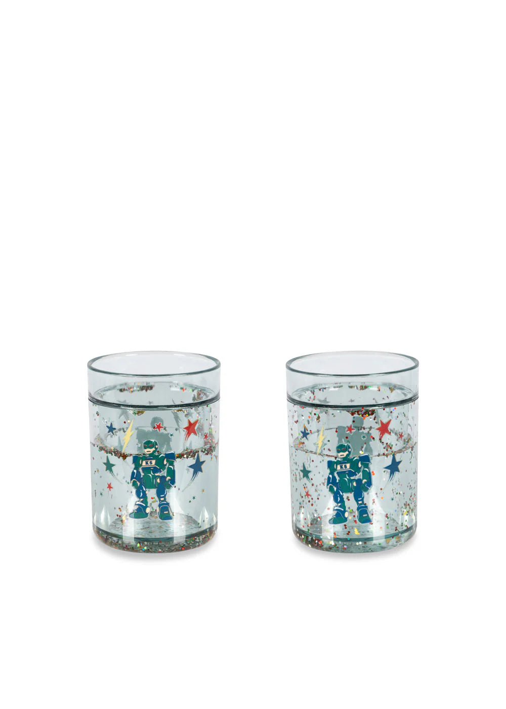Konges Slojd Glitter Cups 2pc | Hero Robot