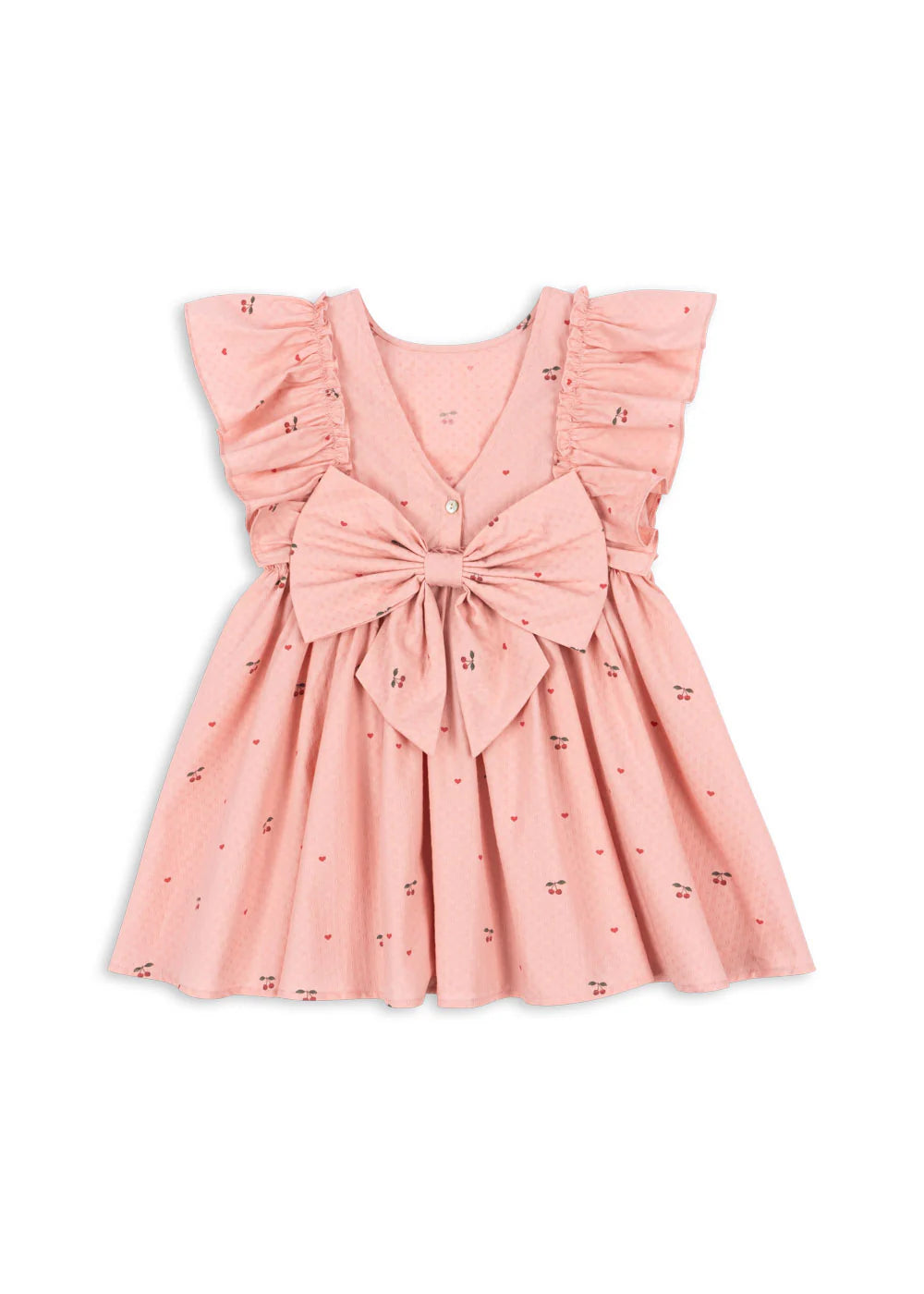 Konges Slojd Evia Bow Dress GOTS | Cherry