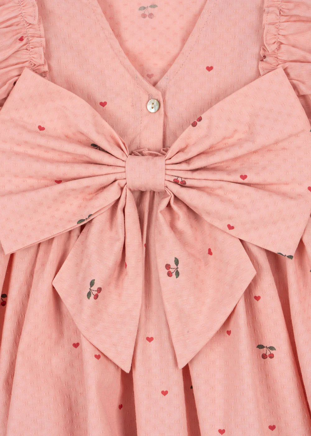 Konges Slojd Evia Bow Dress GOTS | Cherry