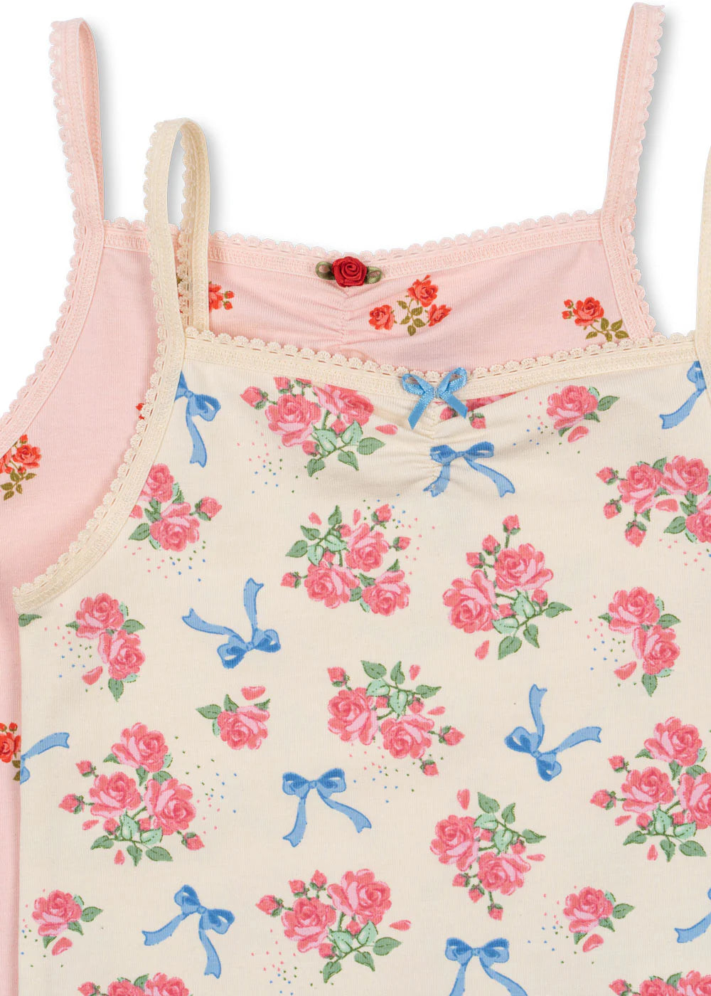 Konges Slojd Basic 2 Pack Strap Top GRS | Bella Rosita/Rosa Pink