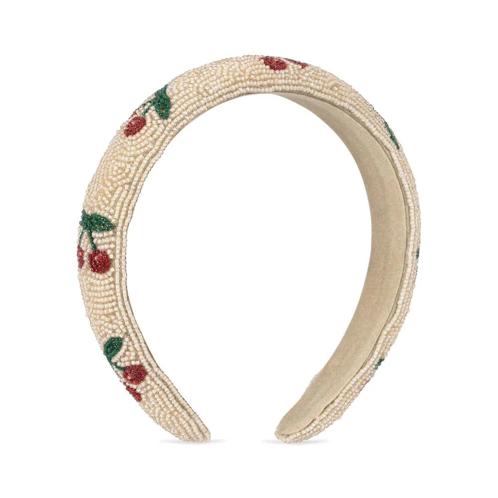 Konges Slojd Beaded Hair Band | Cherry